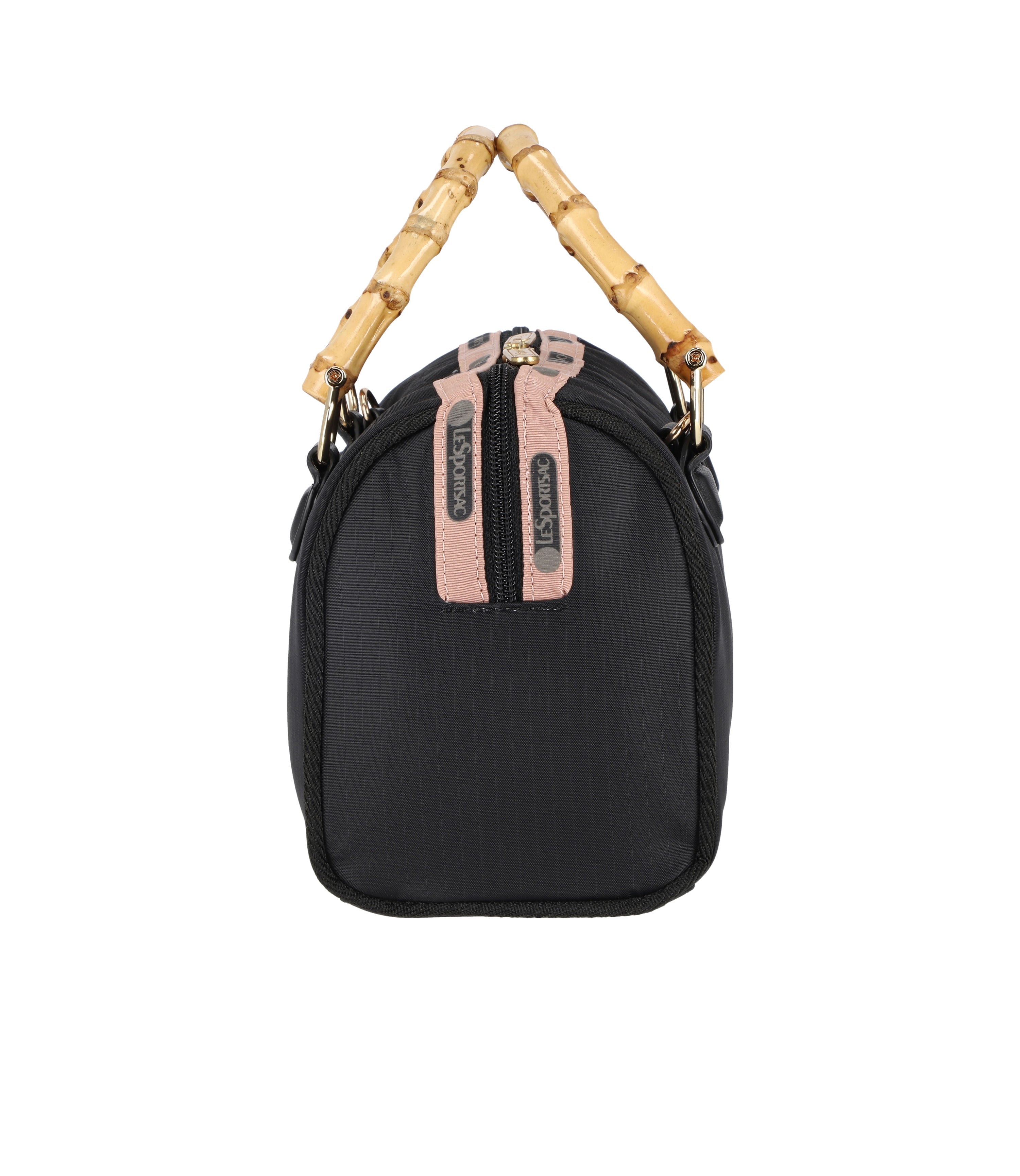 Premium Small Bamboo Boston Bag - Eco-Friendly & Stylish Crossbody Purse for Women | Perfect for Work, Travel & Everyday Use