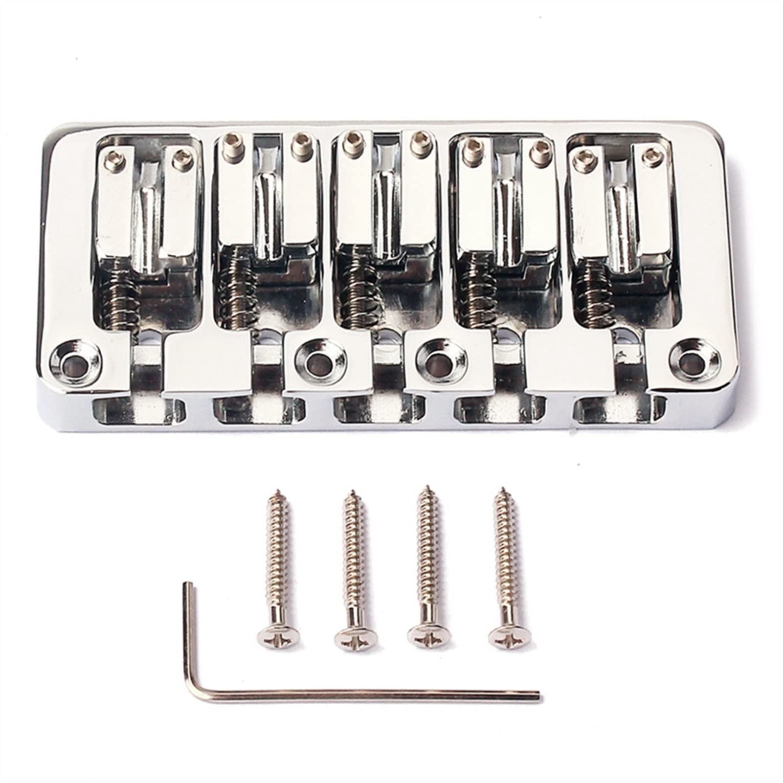 5-String Bass Guitar Bridge Replacement - High-Quality Musical Instrument Accessory for Jazz, Rock & Metal Performances | Perfect for DIY Guitar Repair & Upgrades