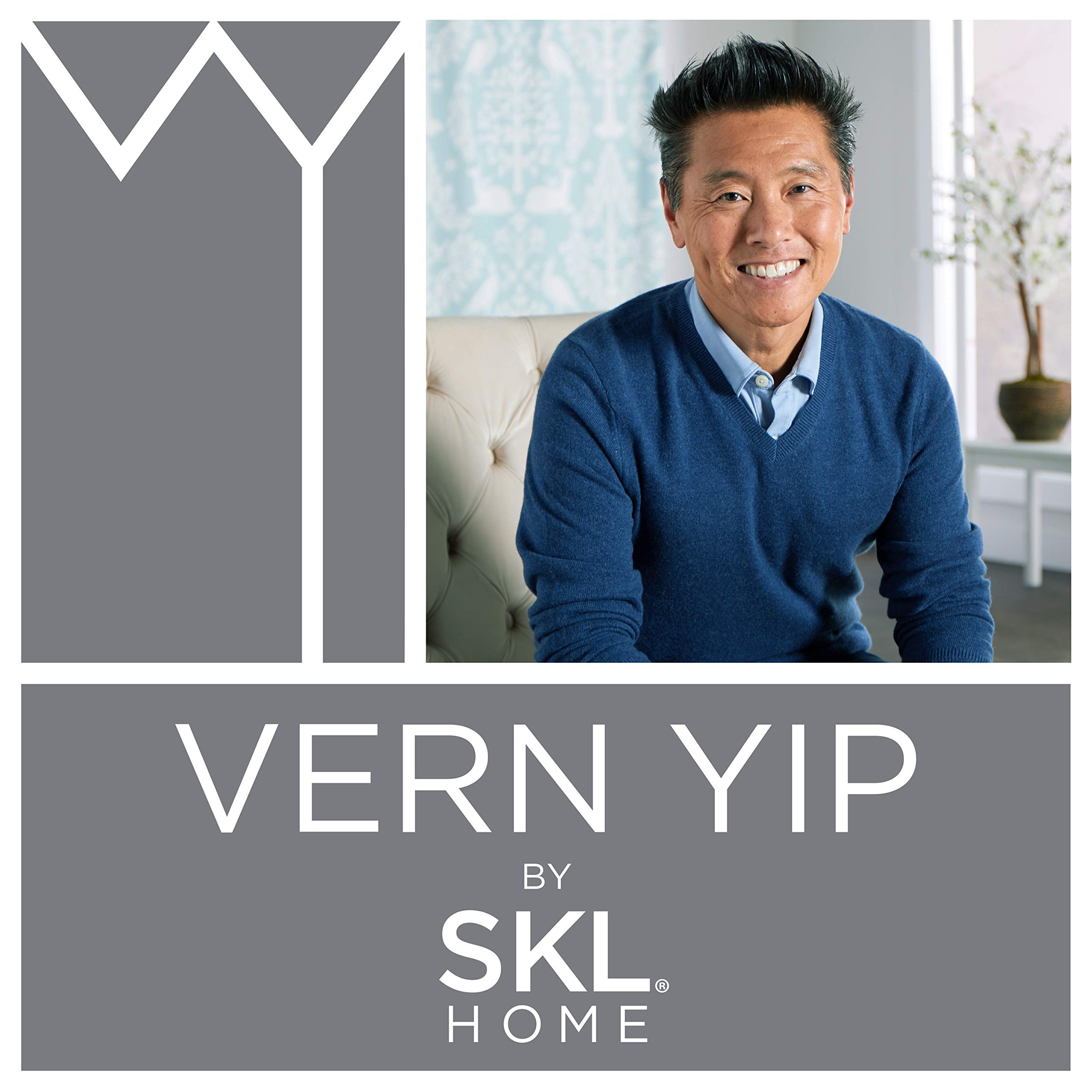 SKL Home Vern Yip Ombre Toothbrush Holder - Elegant Gold Bathroom Organizer for Countertop Storage | Perfect for Modern Bathrooms & Vanities