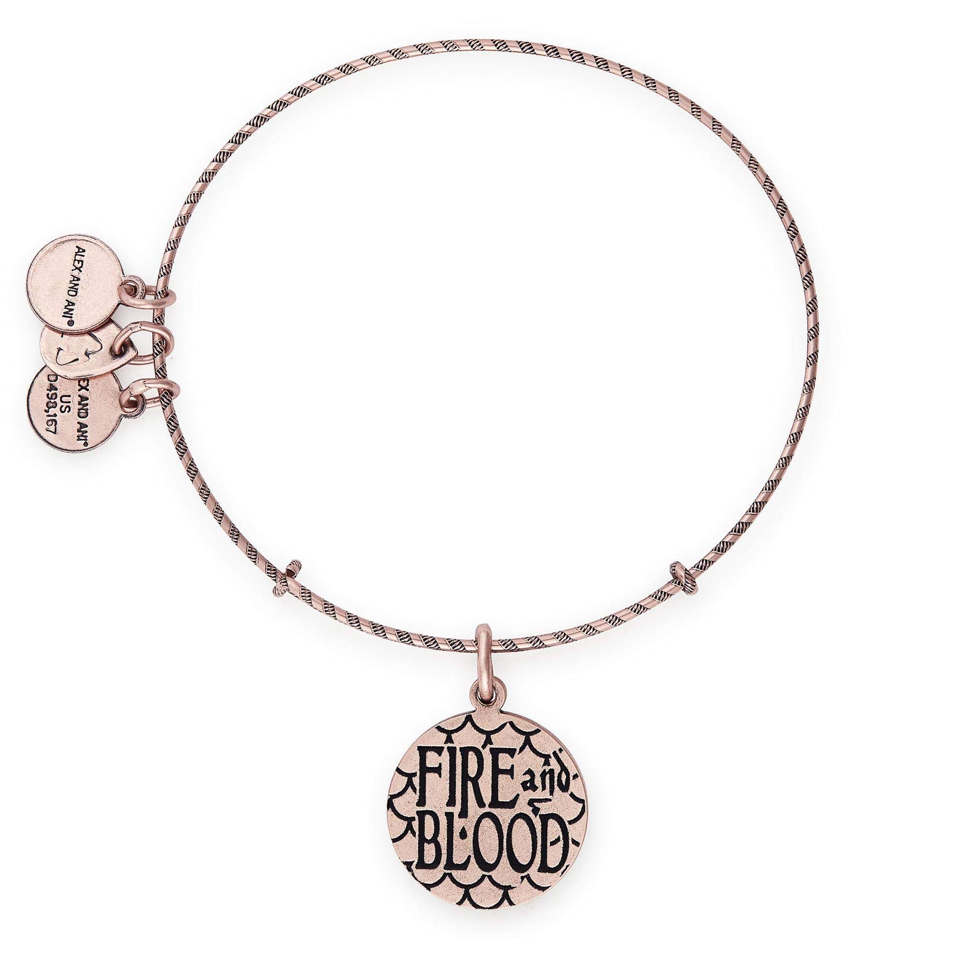 Alex and Ani Game of Thrones Fire and Blood Charm Bangle Bracelet - Stylish Adjustable Bangle for Women, Perfect for Cosplay, Gifts, and Collectors