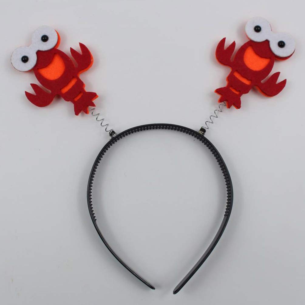 4-Pack Kids Halloween Headbands - Adorable Crayfish & Lobster Hair Hoops for Girls - Fun Hair Accessories for Costume Parties & Dress-Up Play