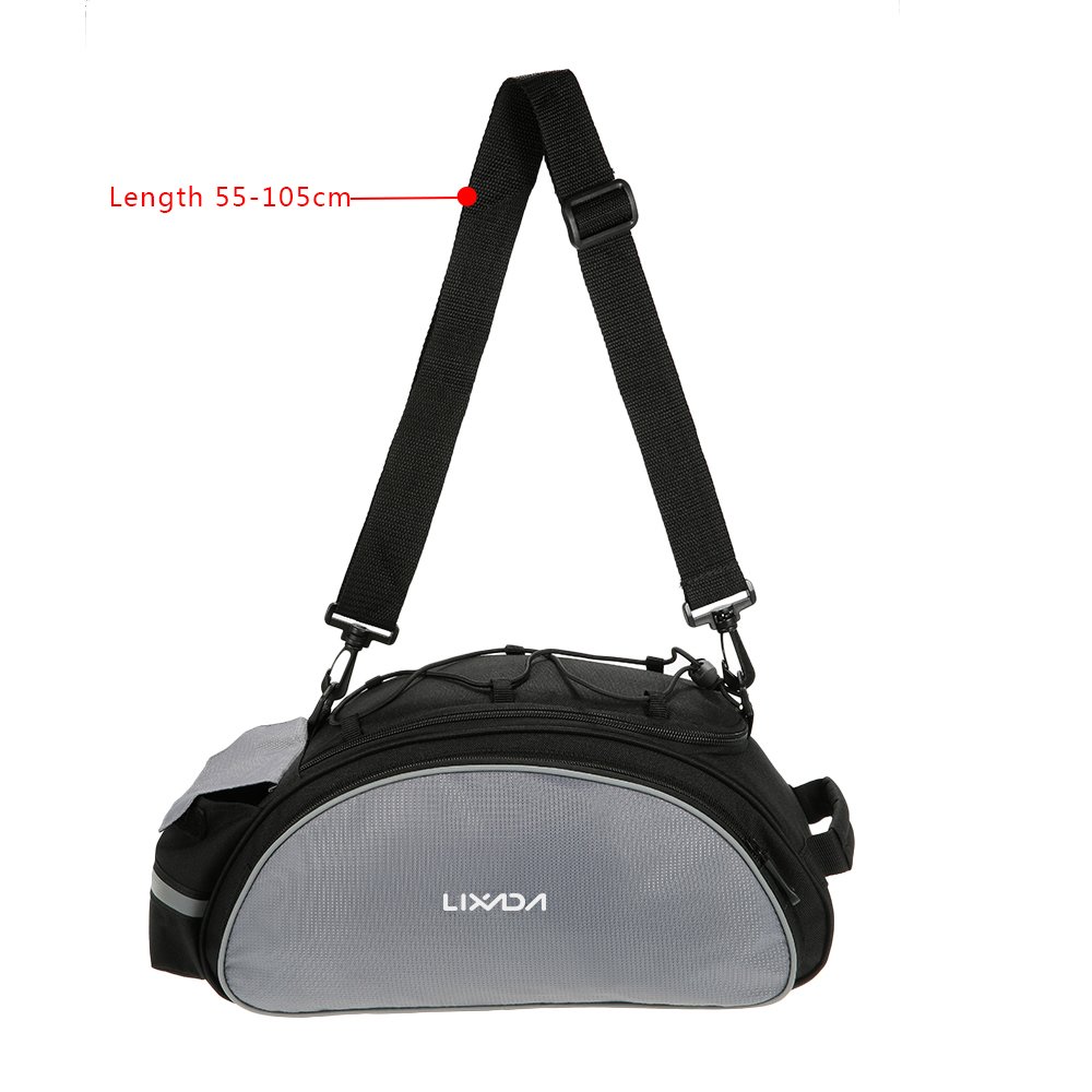 Lixada Waterproof Bicycle Pannier Bag - Bike Rear Seat Saddle Bag with Shoulder Strap for Mountain Cycling & Outdoor Adventures - Perfect for Commuting, Grocery Shopping & Camping Trips
