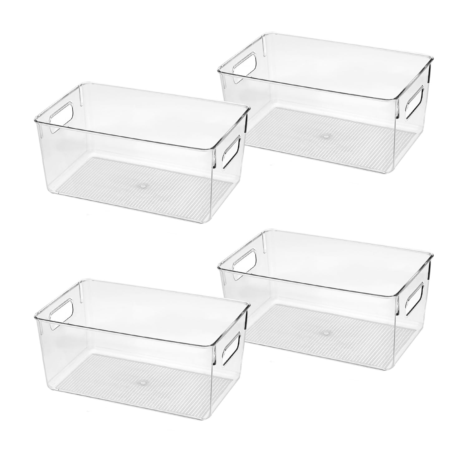Clear Plastic Storage Bins - 10