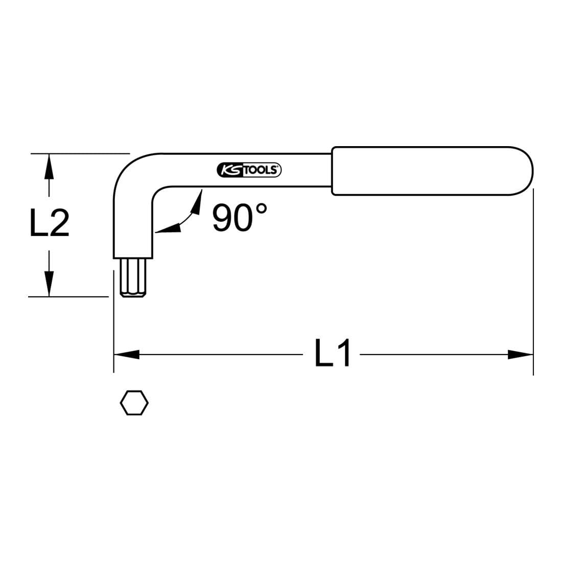 5mm Insulated Angled Hex Screwdriver - Safe Electrical Work