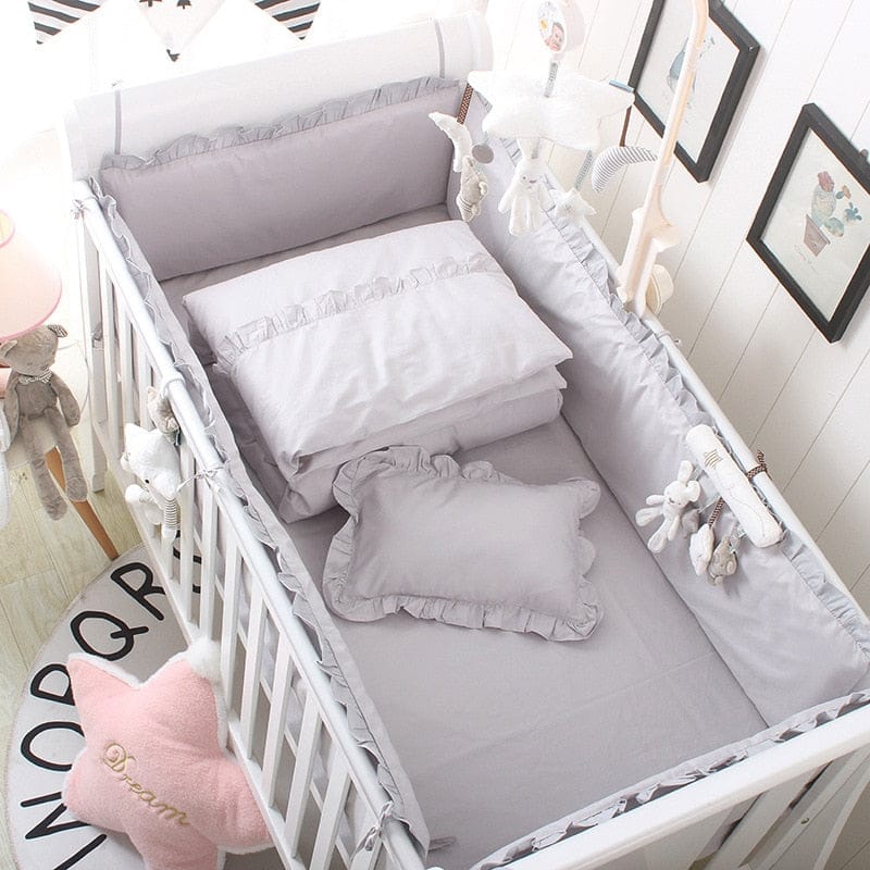 Soft & Breathable Baby Cot Bedding Set - Premium Crib Sheets & Blankets for Newborns & Toddlers | Nursery Essentials for Safe & Comfortable Sleep | Perfect for Daycare, Travel & Home Use