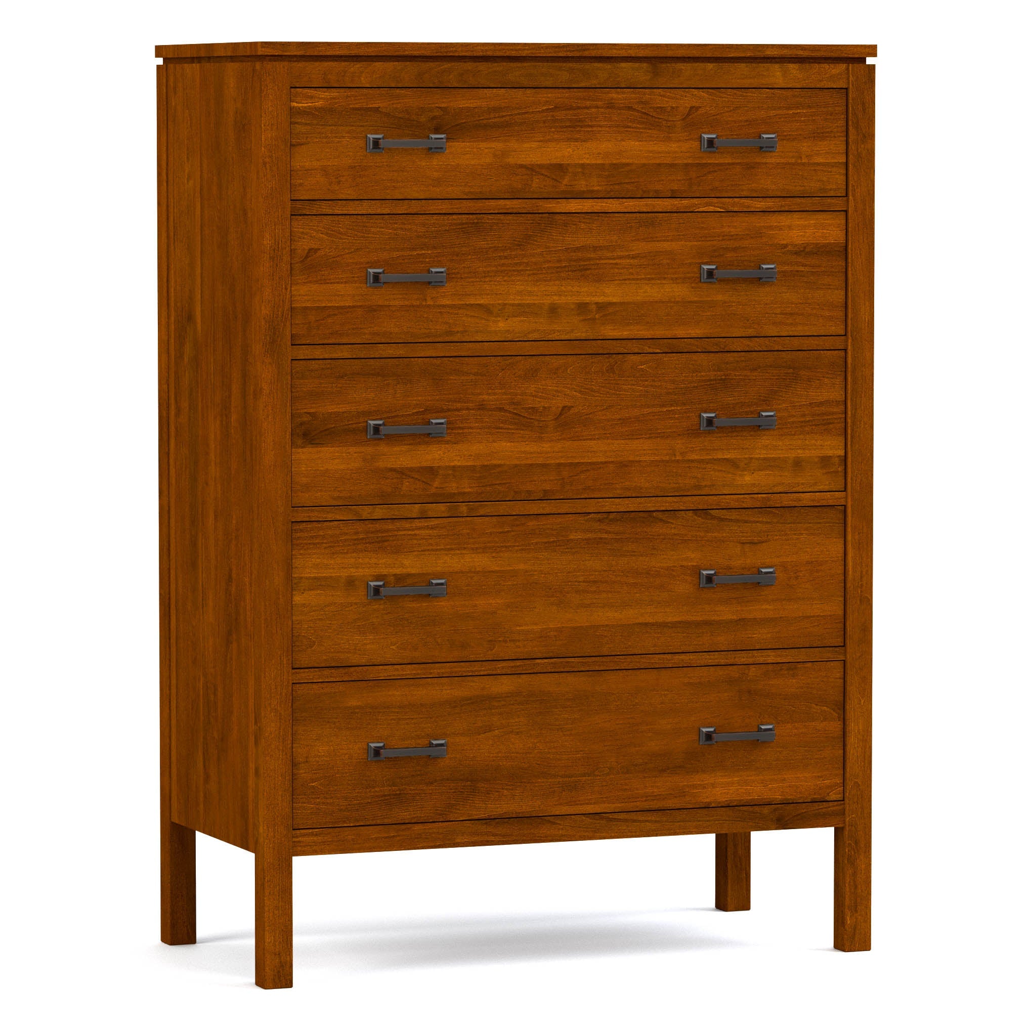 Dwyer Tall Chest - 5-Drawer Solid Wood Dresser for Bedroom Storage | Modern & Spacious Organizer for Clothes, Linens & Accessories | Perfect for Master Bedroom, Guest Room & Dorm Organization