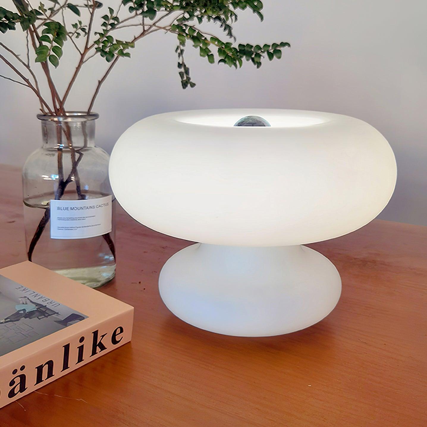 Modern Donut Table Lamp - Stylish & Decorative LED Night Light for Bedroom, Living Room, or Office - Perfect for Reading, Relaxing & Creating Cozy Ambiance
