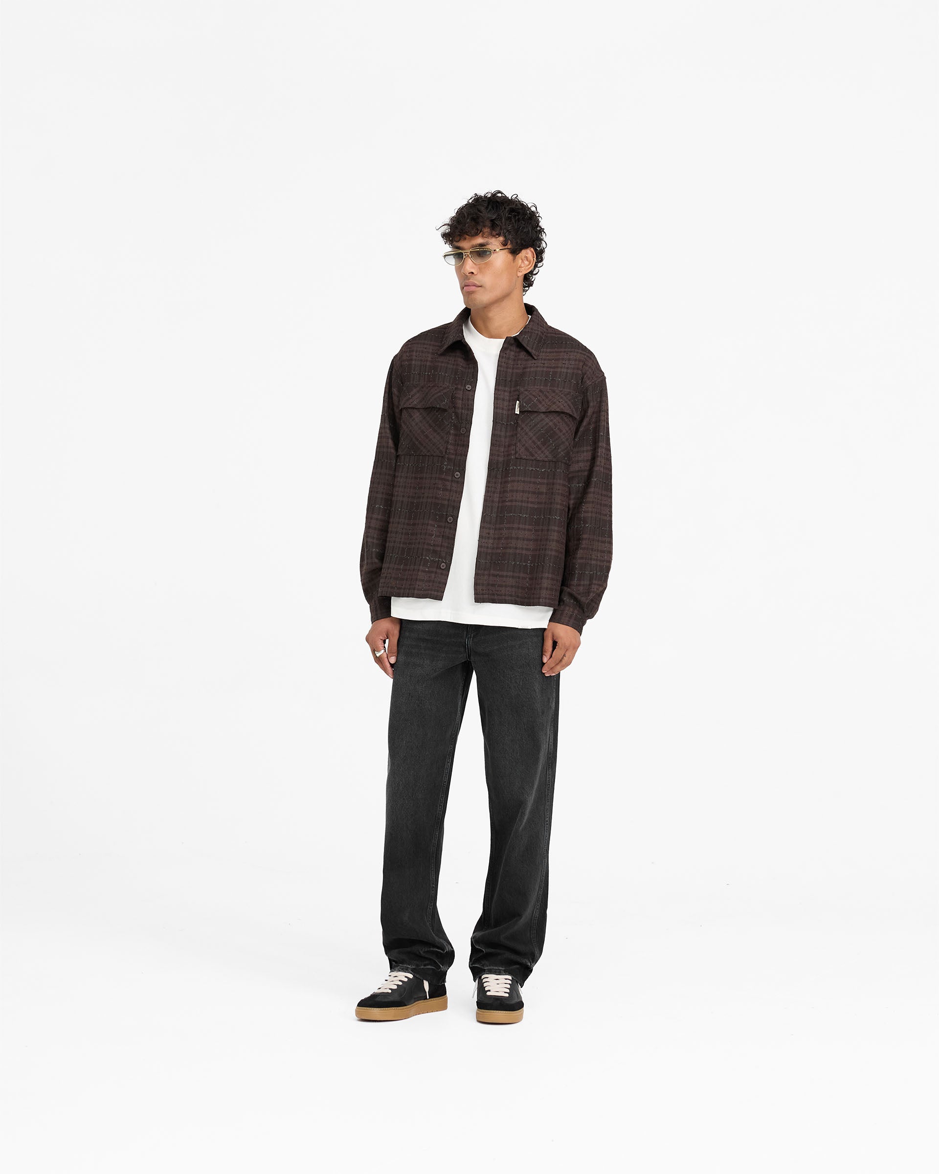 Stylish Flannel Shirt for Men & Women - Soft Plaid Coffee Color - Perfect for Casual Outfits, Outdoor Adventures & Cozy Loungewear