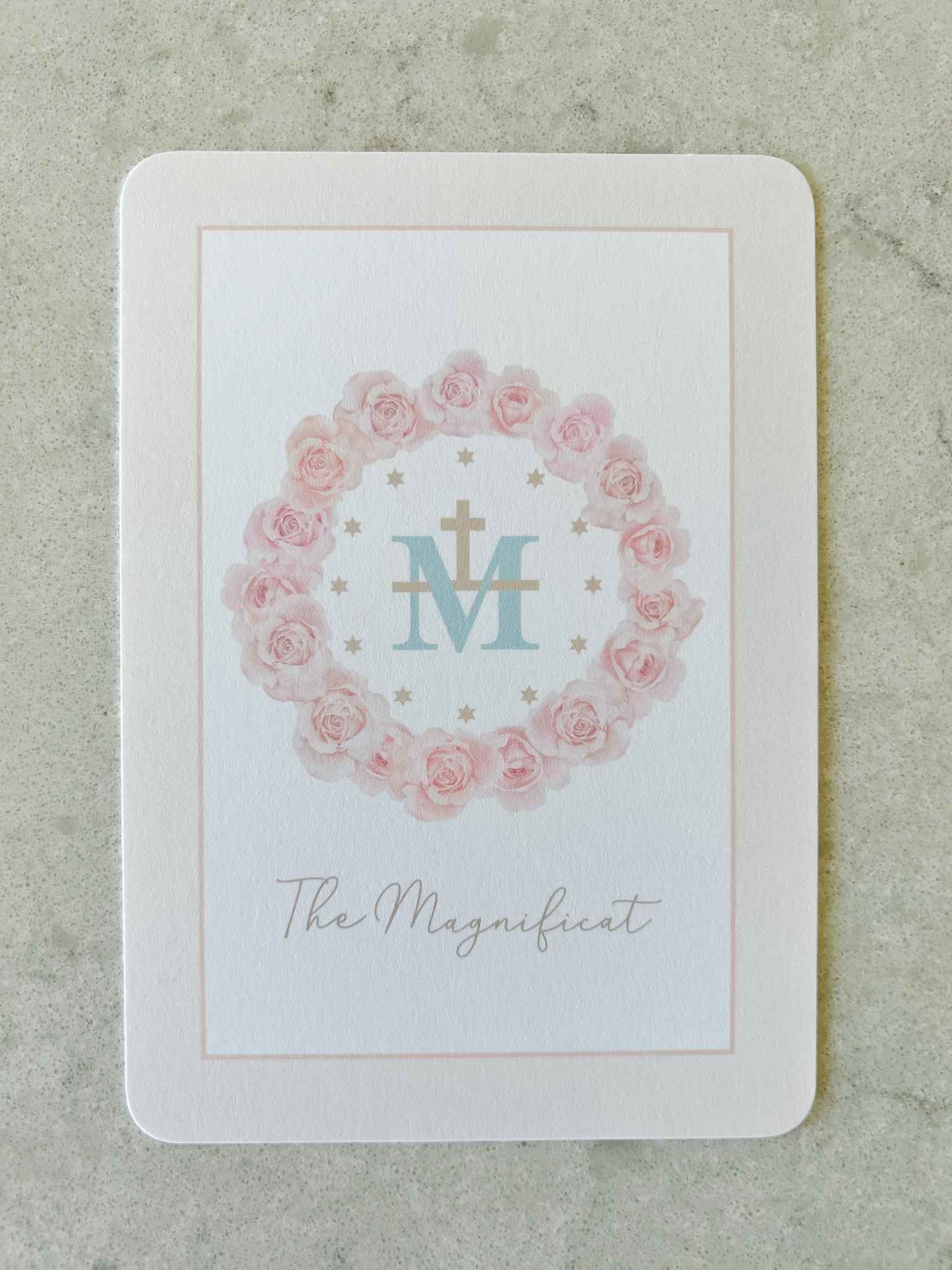 Magnificat Prayer Card - Beautiful Catholic Devotional Card for Prayer & Worship - Perfect for Home Altar, Church, Bible Study & Gifts
