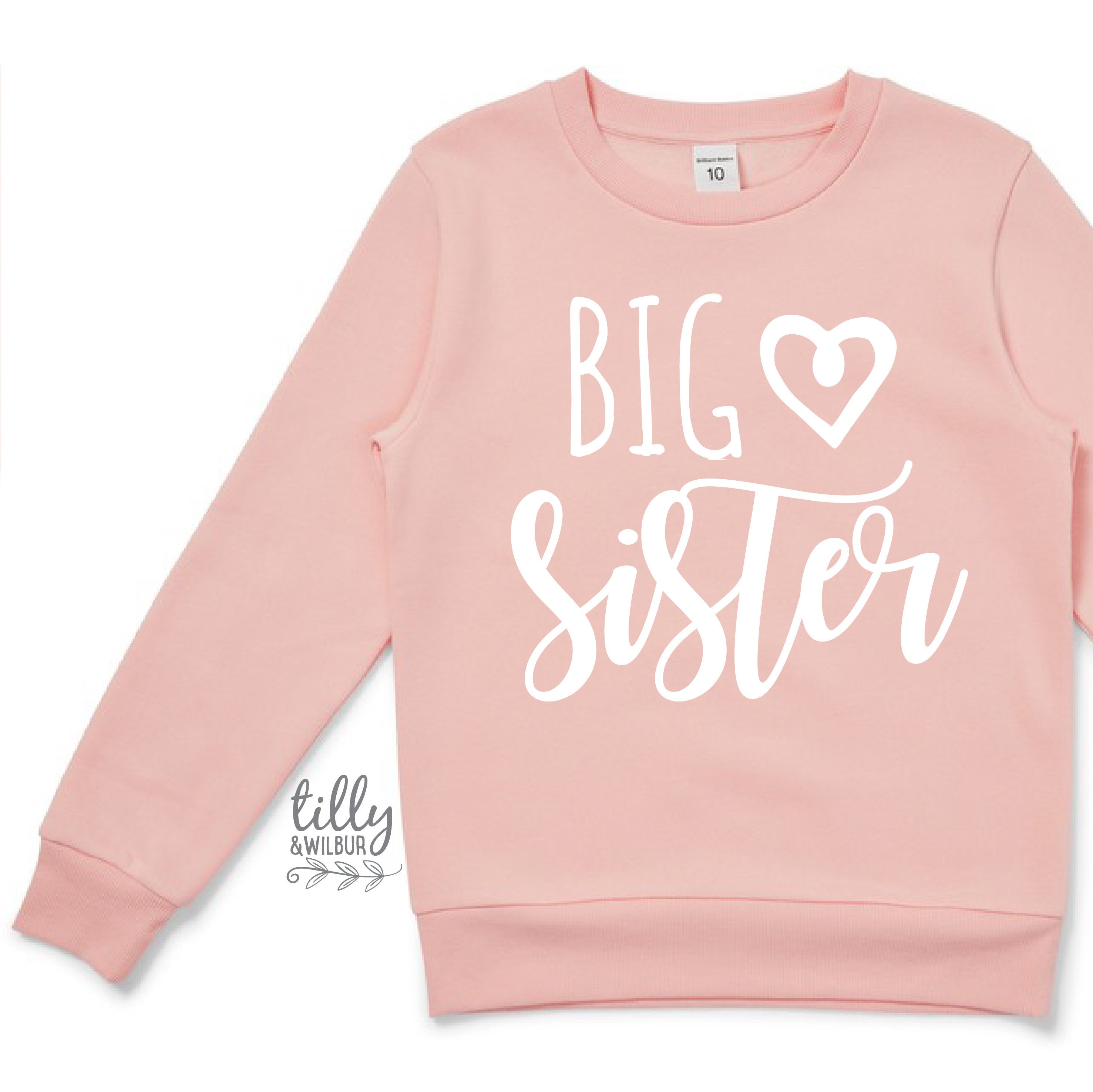 Big Sister Sweatshirt - Comfortable & Stylish Women's Pullover Hoodie for Sisters - Perfect for Family Reunions, Birthday Gifts & Casual Outings