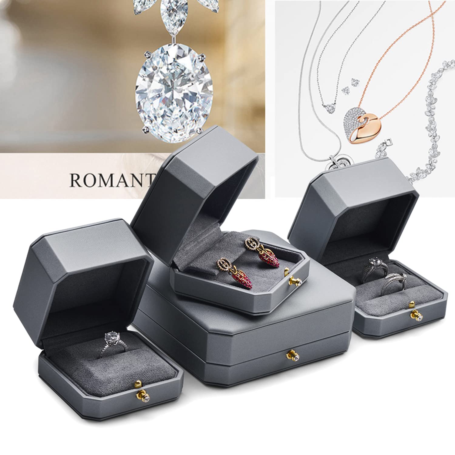 Premium Leather Jewelry Gift Box for Earrings - Elegant Birthday & Anniversary Present - Perfect for Gifting, Storage & Travel Accessories