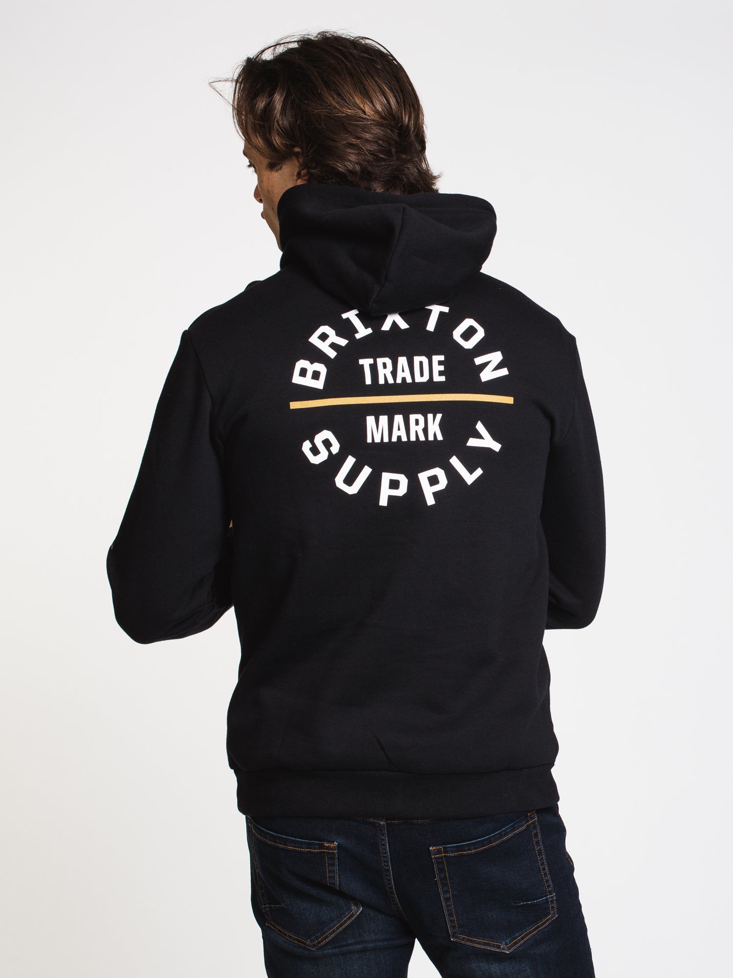 BRIXTON OATH VI Pullover Hoodie for Men - Premium Cotton Blend Sweatshirt with Front Pocket | Casual Streetwear for Everyday Comfort & Style