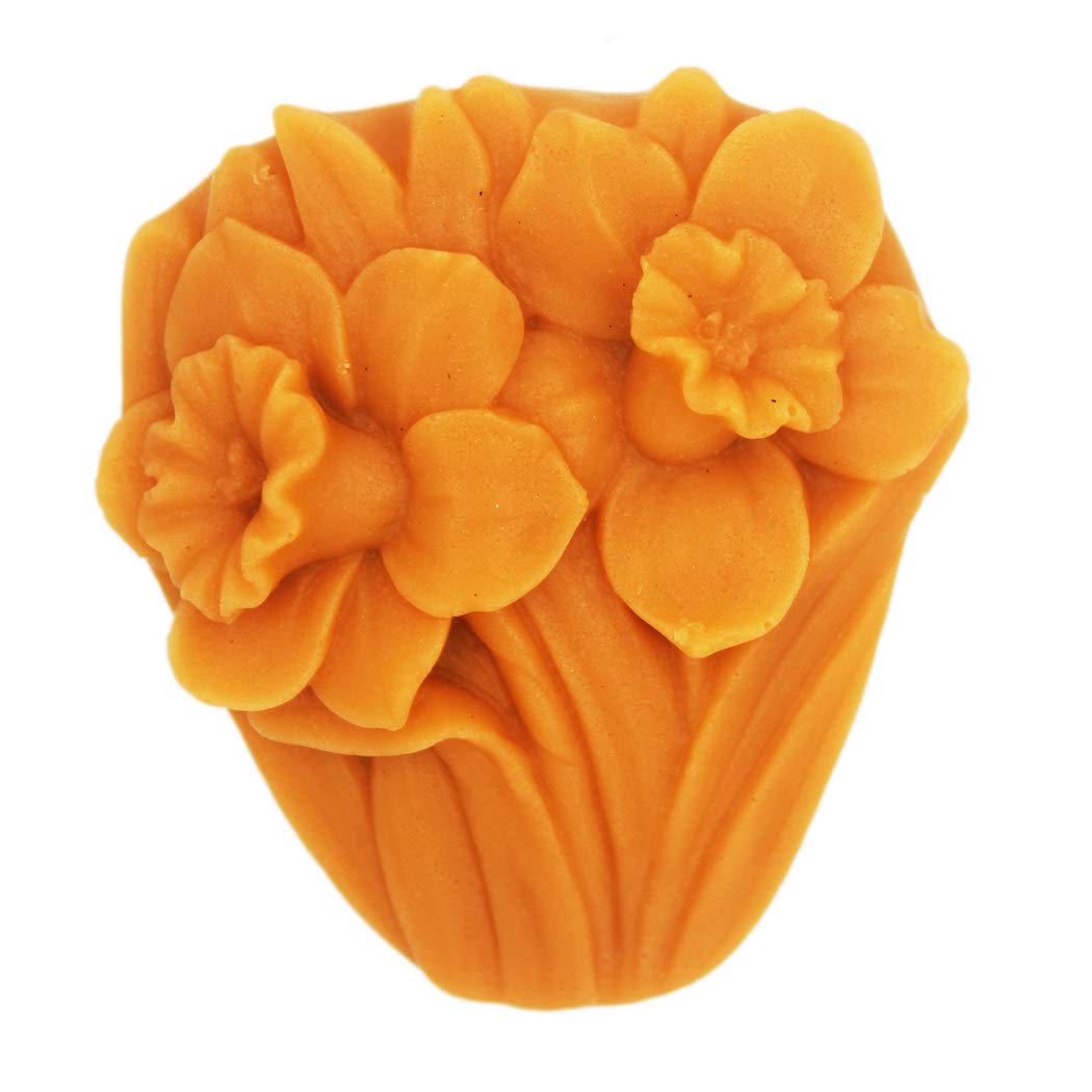 Premium Silicone Daffodil Flower Soap Molds - DIY Handmade Soap Making Kit for Bath Bombs, Candles & Crafts - Perfect for Home Spa, Gifts & Wedding Favors