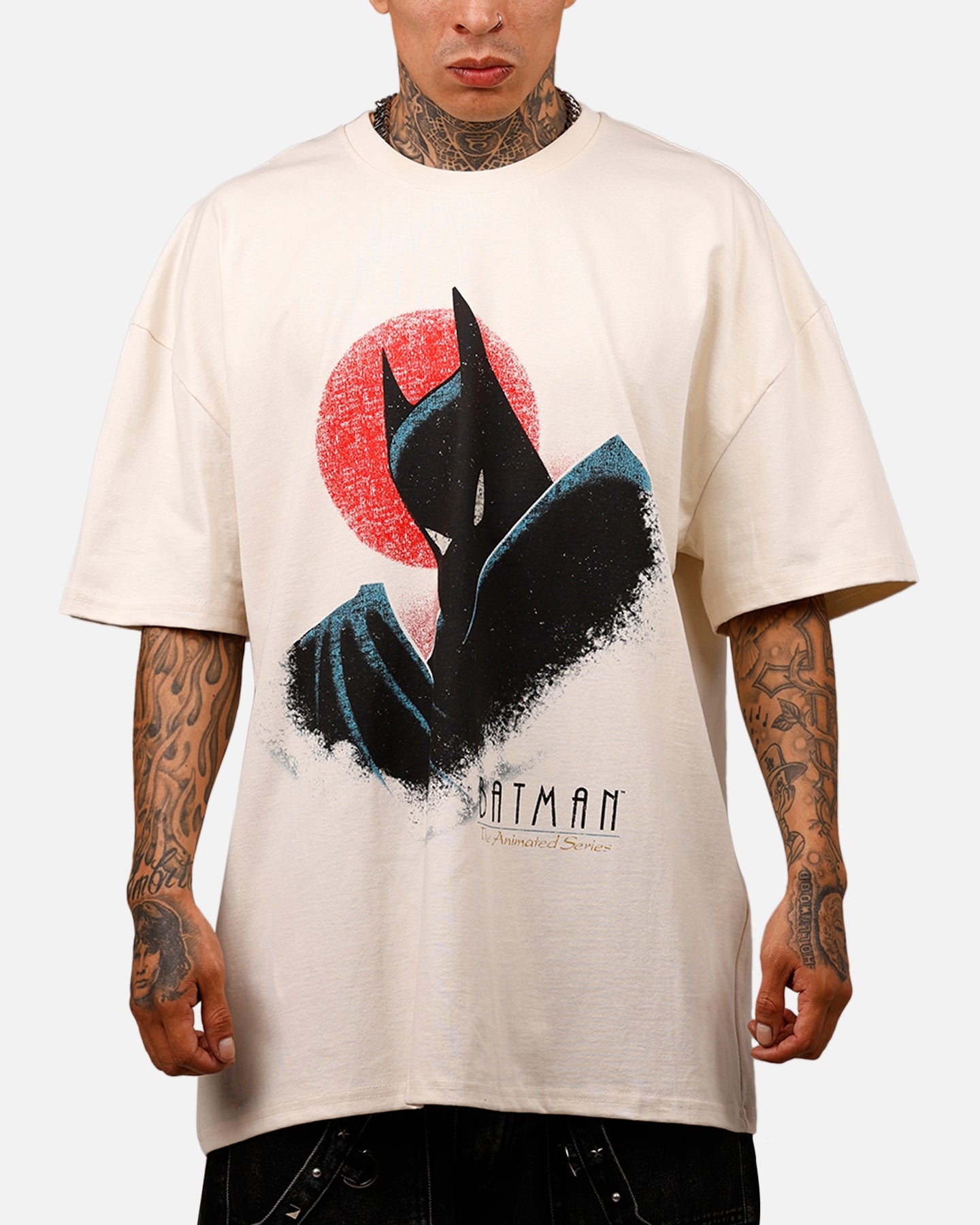 Vintage DC Comics 1997 Batman Heavyweight T-Shirt - Off White | Retro Graphic Tee for Men & Women | Perfect for Cosplay, Comic Con & Casual Wear