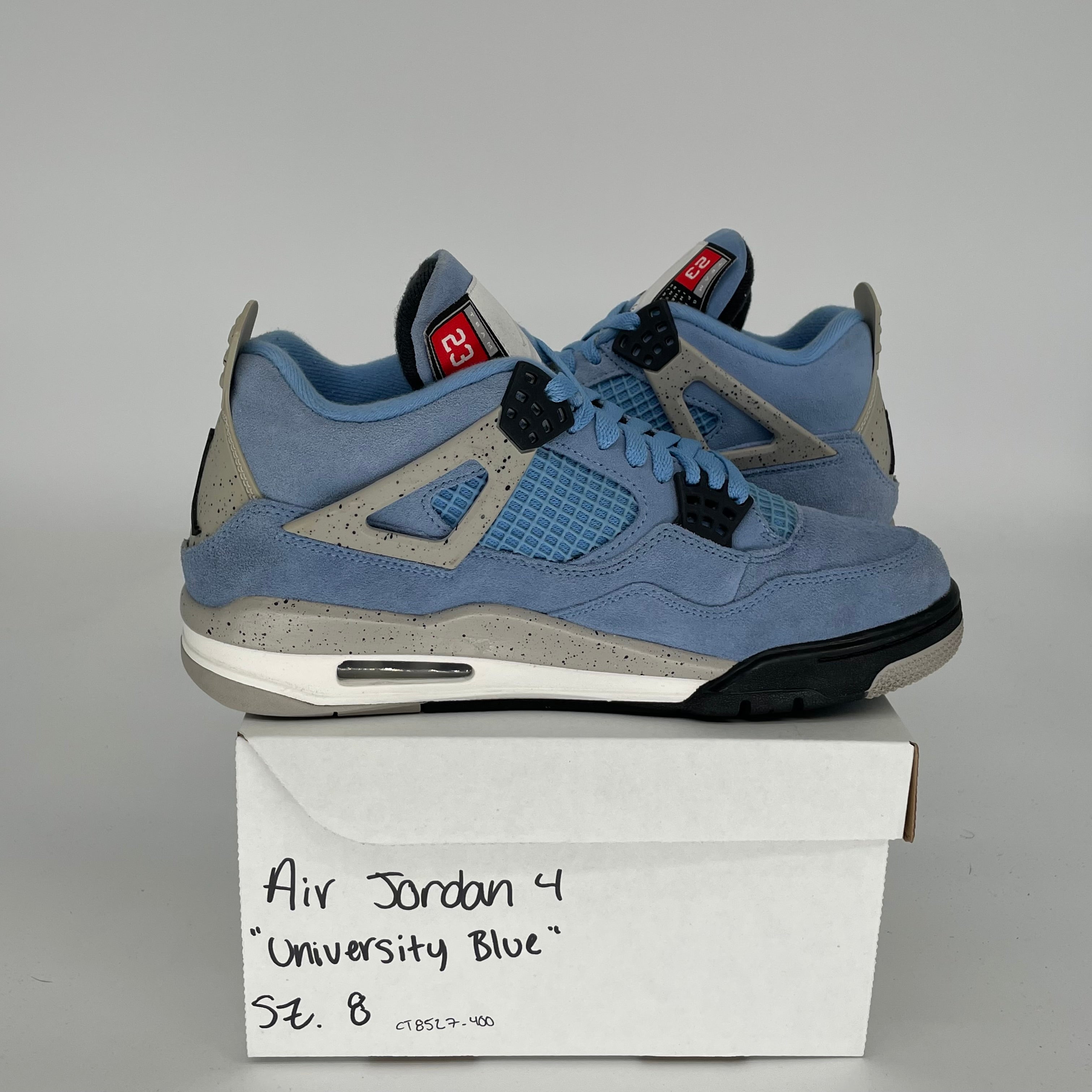 AIR JORDAN 4 UNIVERSITY BLUE Men's Basketball Shoes Size 8 - Retro Sneakers CT8527-400 | Perfect for Streetwear, Casual Outfits & Sneaker Collectors