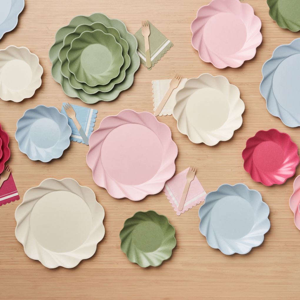 Simply Eco Compostable Tableware Set - 100% Biodegradable Plates, Bowls & Utensils | Eco-Friendly Dinnerware for Parties, Picnics & Sustainable Living