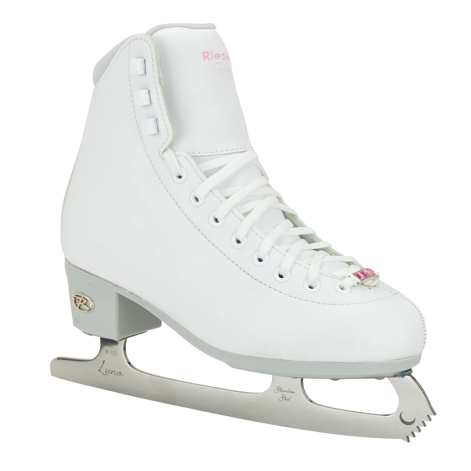 Riedell Ruby Ice Skates for Adults - Comfortable Recreational Figure Skates for Women & Men - Perfect for Ice Rinks, Outdoor Ponds & Winter Sports
