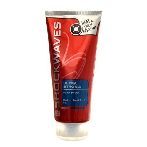 Wella Shockwaves Tuff Stuff Ultra Strong Hold Hair Styling Gel for Men - Perfect for Spiky, Textured & Punk Hairstyles - Long Lasting Frizz Control & Shine