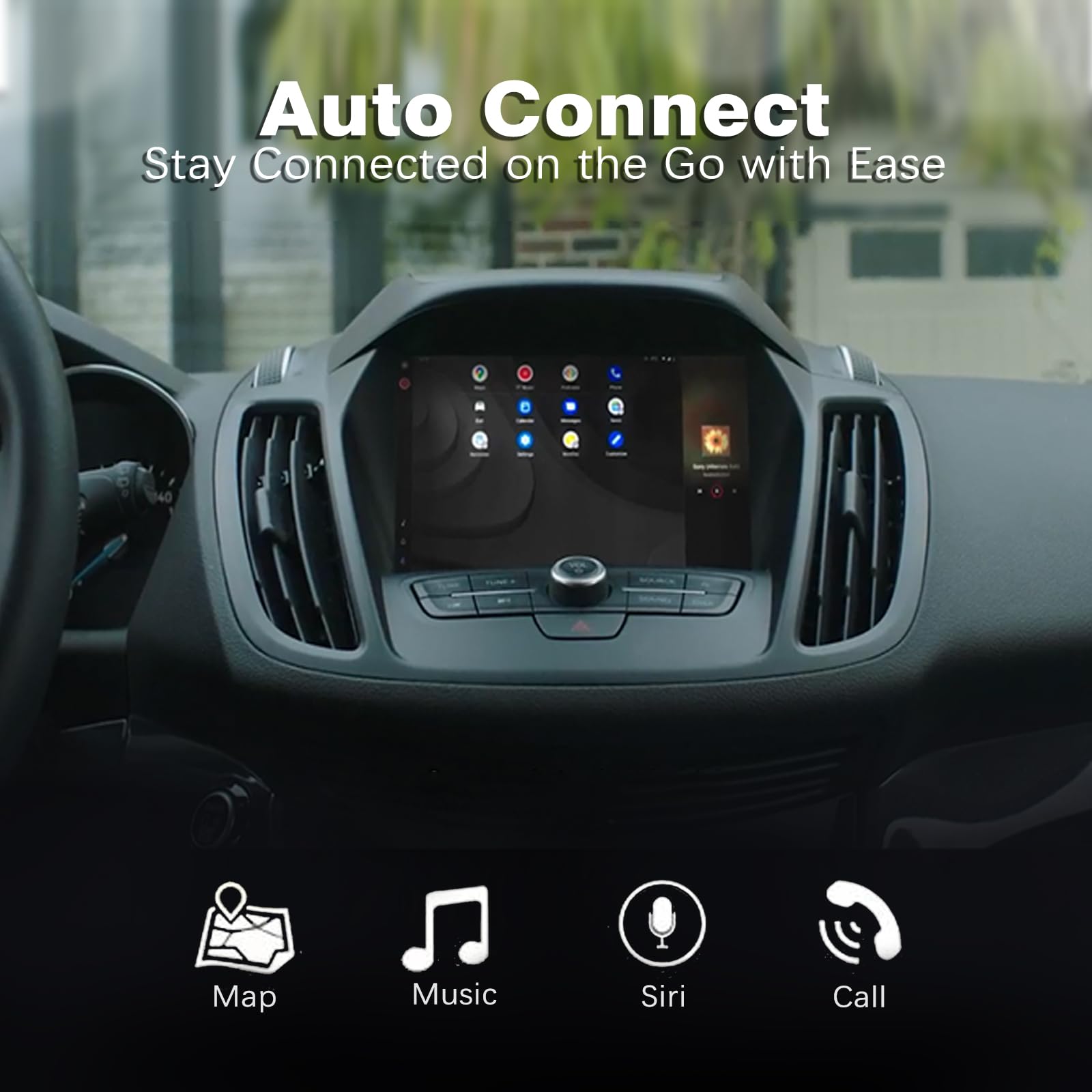 2 in 1 Wireless CarPlay Adapter - Convert Wired to Wireless CarPlay Dongle for iPhone iOS 10+, Plug & Play for Cars 2015+ (Black) - Seamless Music Streaming & Hands-Free Calling While Driving