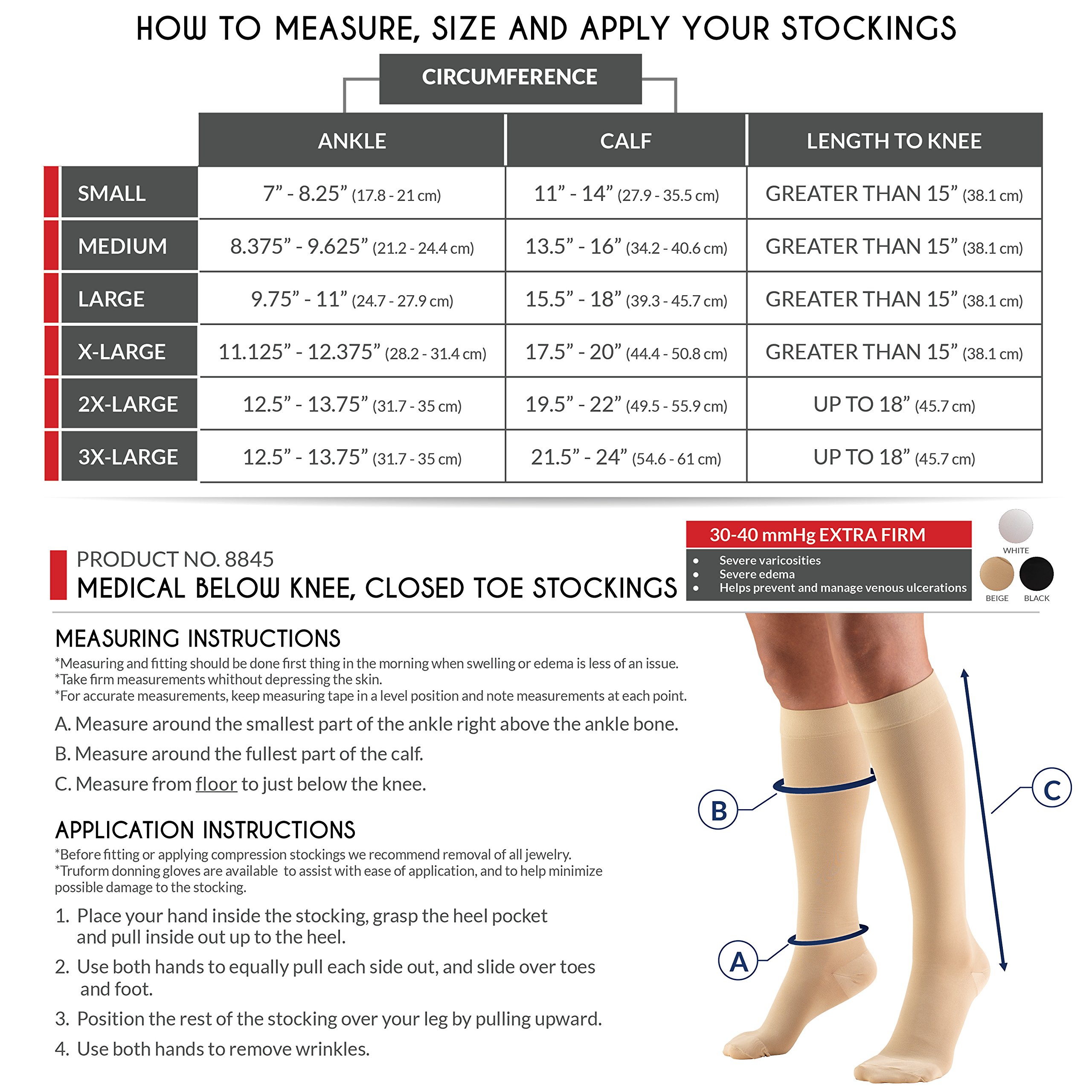 30-40 mmHg Compression Socks for Men & Women - Knee High Support Stockings, Beige Medium (6 Pairs) - Ideal for Travel, Varicose Veins & Circulation Support