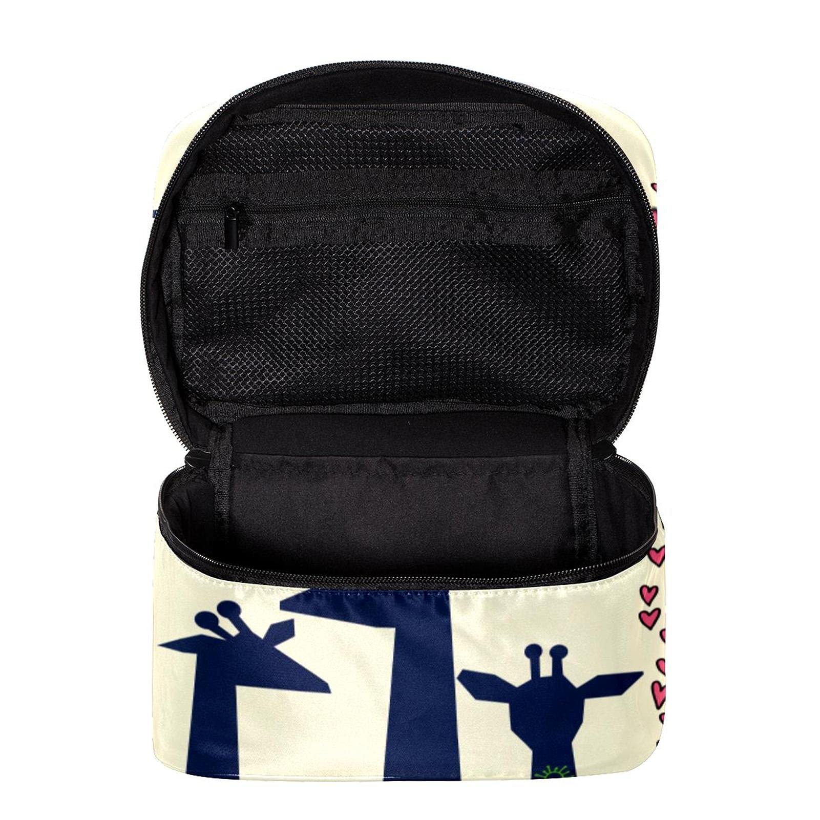 Cute Giraffe Print Large Travel Makeup Bag - Waterproof Cosmetic Organizer with Zipper for Women & Girls | Perfect for Travel, Gym, Beach & Daily Use