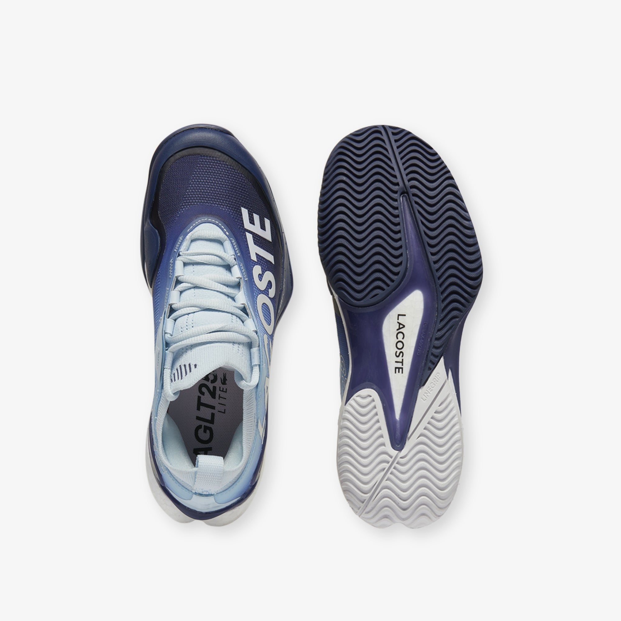 Lacoste Women's AG LT25 Lightweight Tennis Shoes in Blue - Comfortable & Stylish Sneakers for Women, Perfect for Casual Wear, Sports & Everyday Activities