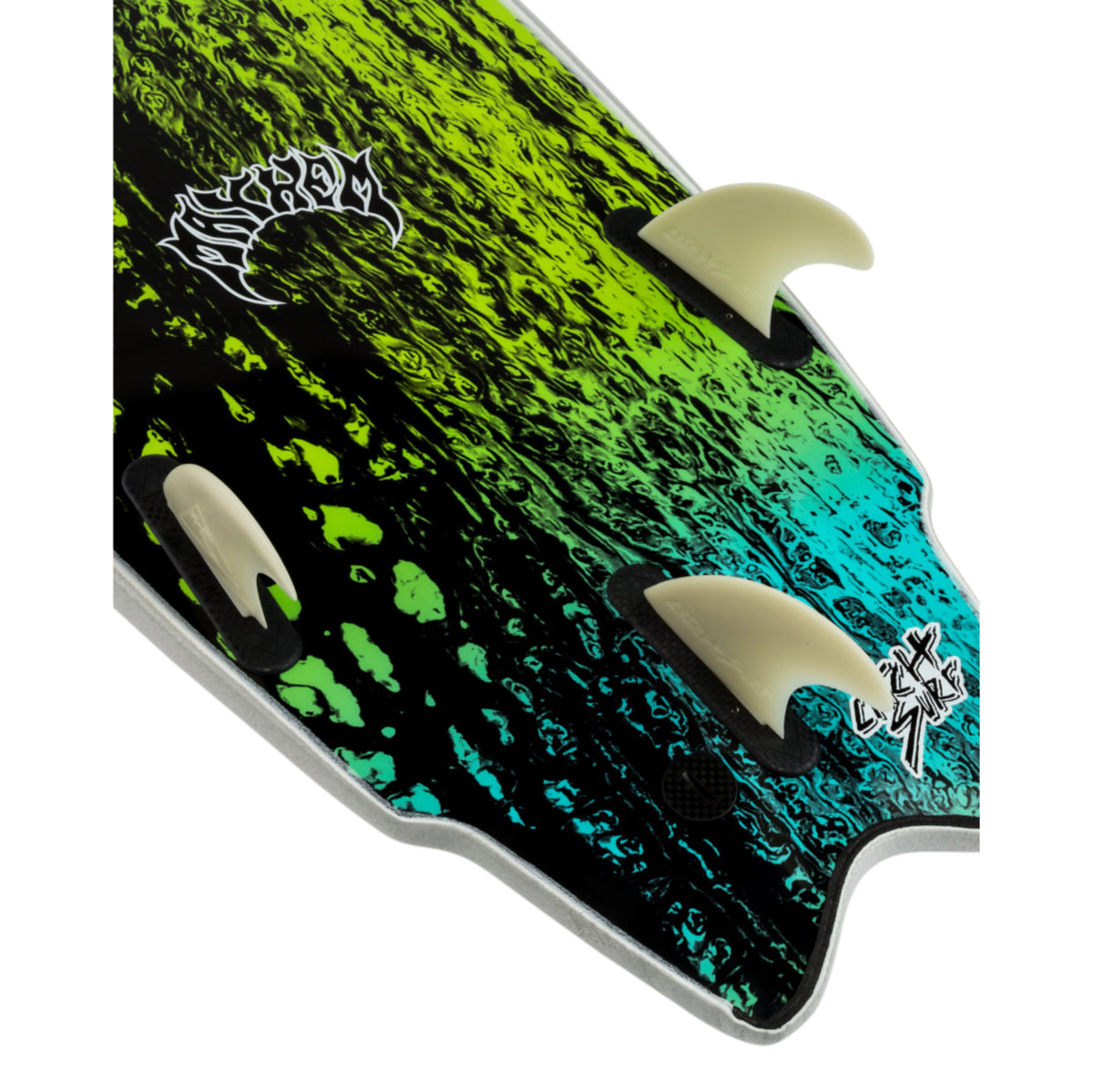 Odysea X Lost Round Nose Fish RNF 5'5 Surfboard - Light Grey - Perfect for Small to Medium Waves - Ideal for Beginners and Intermediate Surfers at Beach and Coastal Surfing