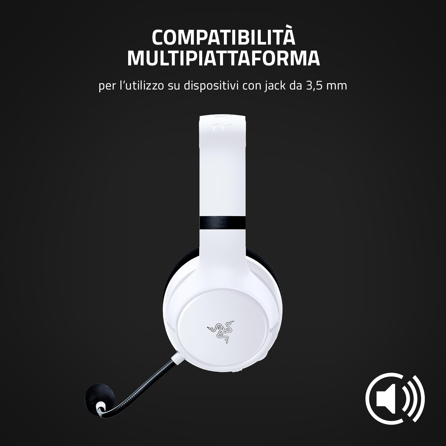 Razer Kaira Wireless Gaming Headset for Xbox Series X/S - 50mm TriForce Titanium Drivers, HyperClear Cardioid Mic, Xbox Wireless (Mercury White) - Perfect for Competitive Gaming & Immersive Play
