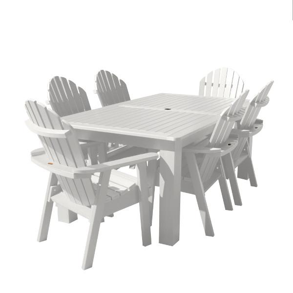Hamilton Adirondack 7-Piece Rectangular Outdoor Dining Set - Patio Furniture for Backyard, Garden & Poolside Dining