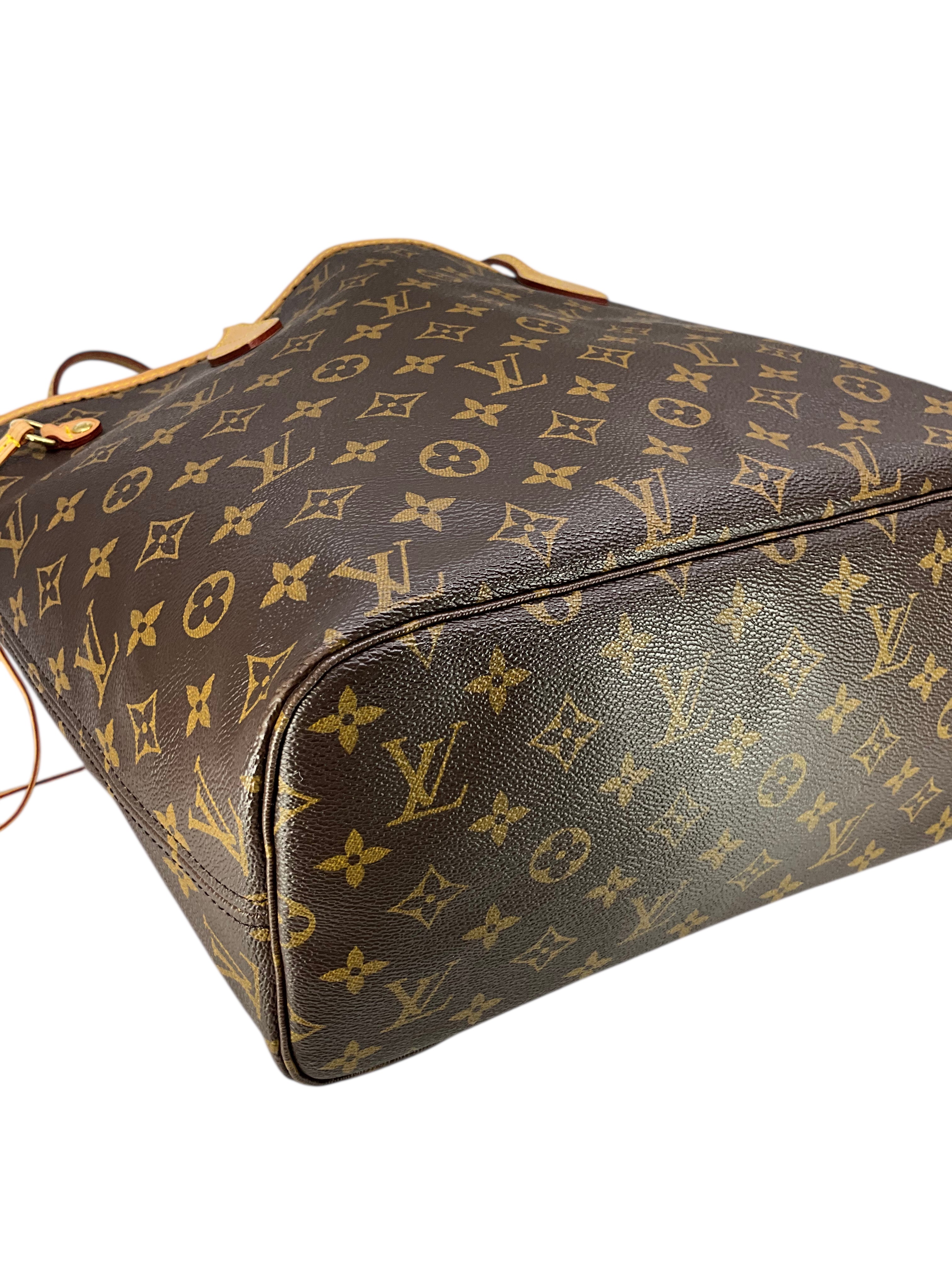 Louis Vuitton Neverfull MM Monogram Canvas Tote Bag - Luxury Designer Handbag for Women, Perfect for Work, Travel & Everyday Use