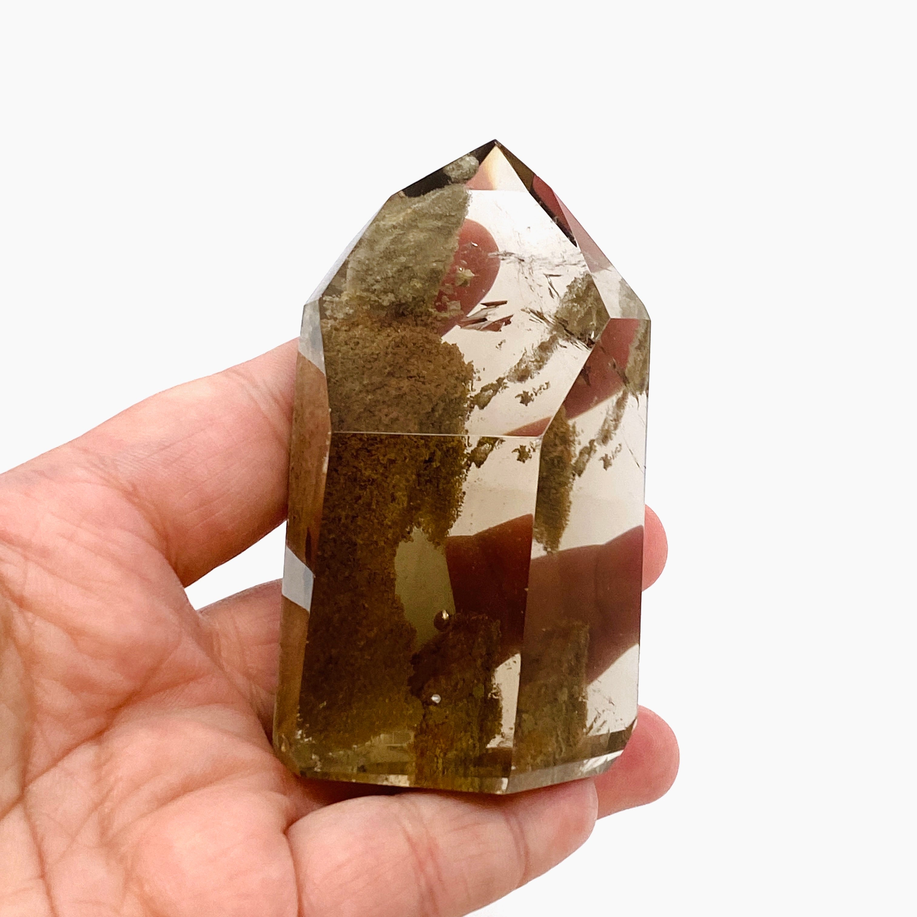 Smokey Inclusion Quartz Generator IQG 01 - Premium Crystal Healing Tool for Meditation, Energy Cleansing & Spiritual Growth - Perfect for Reiki, Yoga & Home Decor
