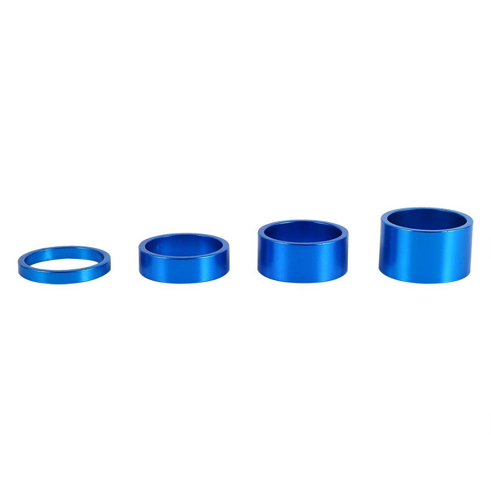 Tosuny 4-Piece Bike Aluminum Alloy Headset Spacer Set - 5mm/10mm/15mm/20mm for 28.6mm MTB & Road Bike Forks | Perfect for Mountain Biking, Road Cycling, and Bike Maintenance