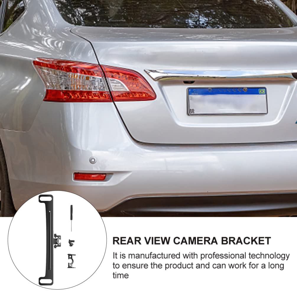 Universal Rear Camera License Plate Bracket - Car Dash Cam Mirror Mount for Backup View Camera | Easy Installation for Trucks, SUVs & Sedans | Enhanced Parking & Night Driving Safety