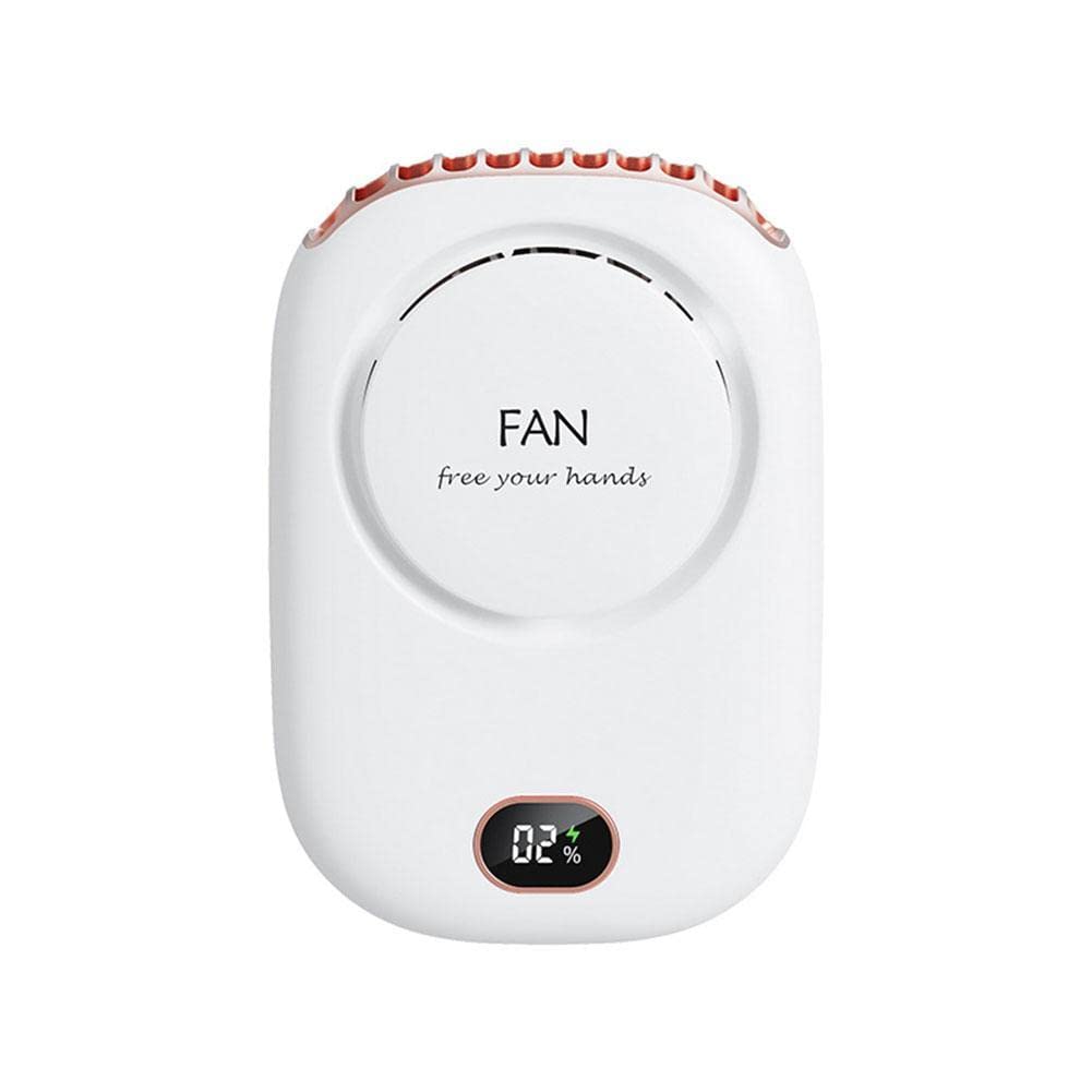Portable Neck Fan - USB Rechargeable Bladeless Cooling Fan for Outdoor Sports, Travel, Gym & Office - Hands-Free Personal Fan for Summer Heat Relief