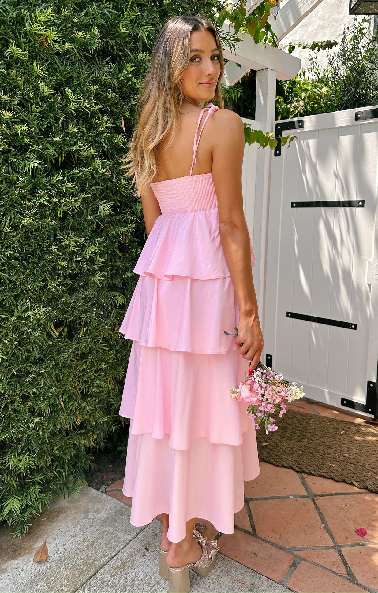 Meet Cute Light Pink Taffeta Dress for Women - Elegant Party & Special Occasion Outfit