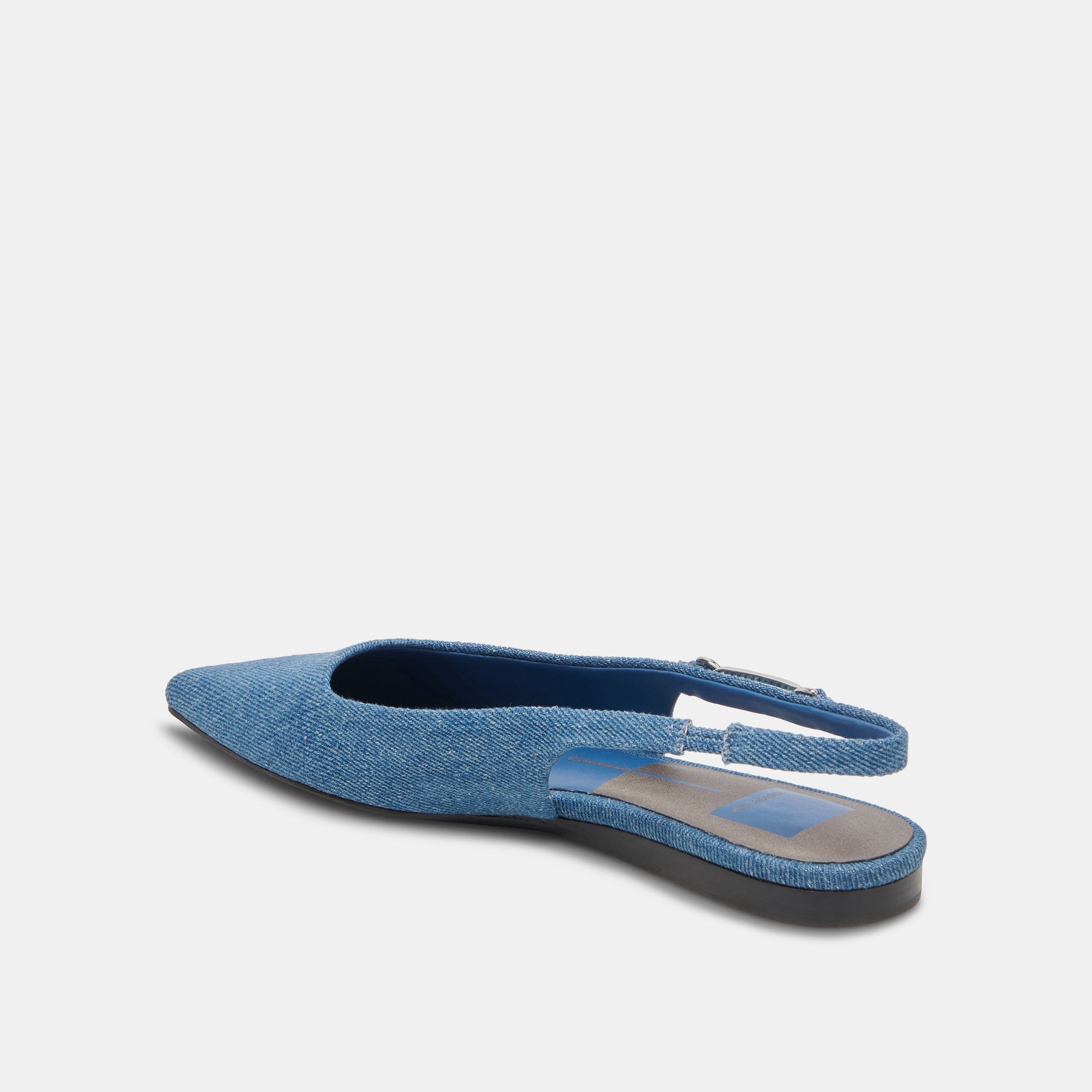 ELLEY Women's Blue Denim Flats - Comfortable Casual Shoes for Walking, Work & Everyday Wear