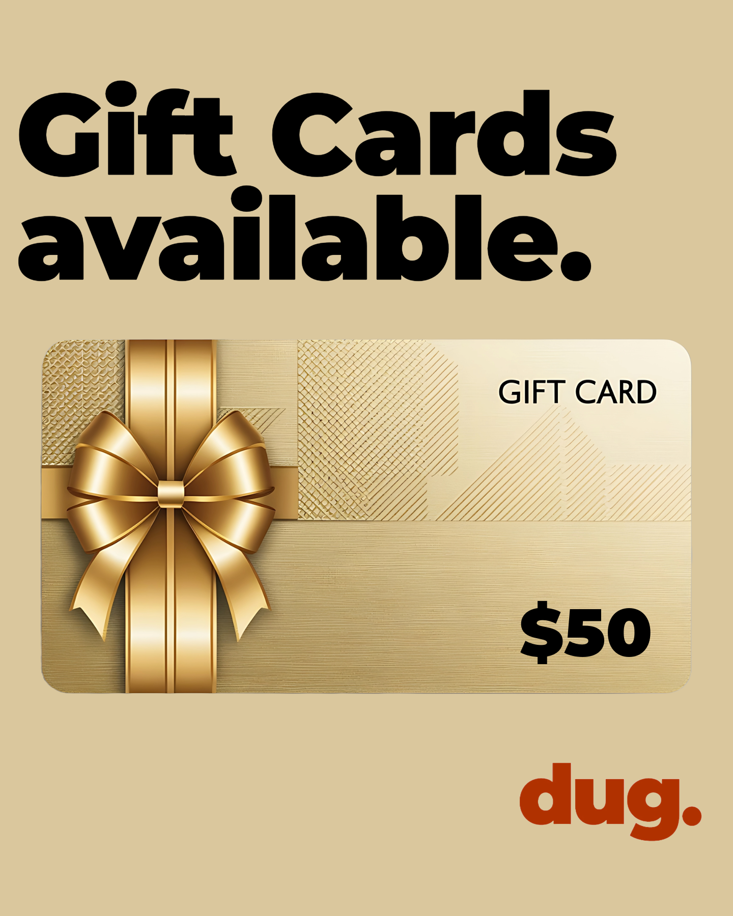 My Mate Dug Gift Card - Perfect for Birthdays, Holidays & Special Occasions | Send Digital or Physical Gift Cards Online