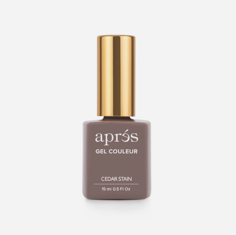 Apres Gel Couleur J13 Cedar Stain - Professional Nail Polish for Gel Manicures & Pedicures | Long-Lasting, High Gloss Finish | Perfect for Salons, Home Use & Special Occasions