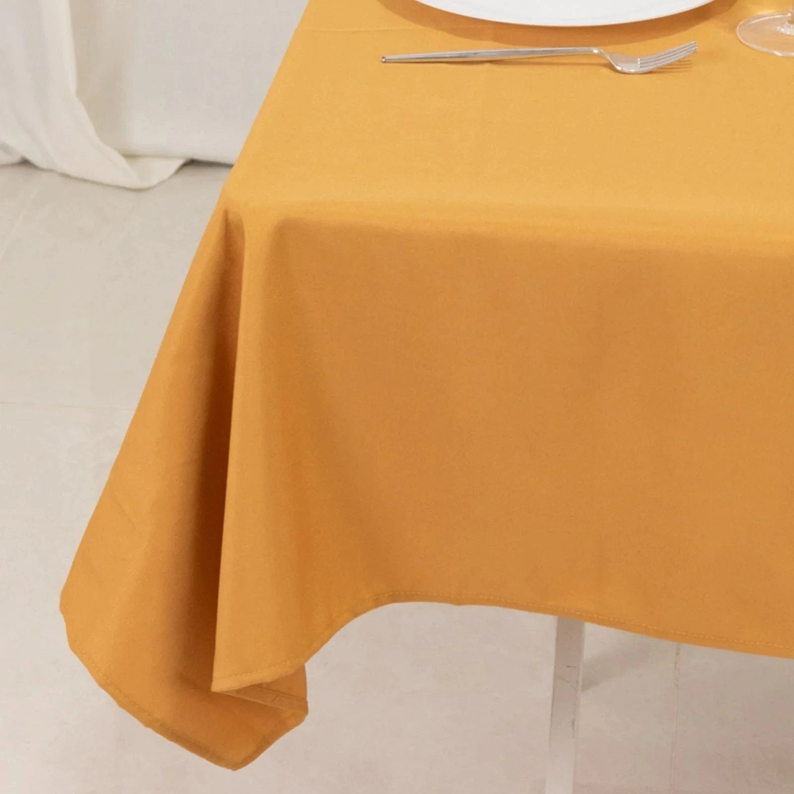 54x54 Inch Premium Square Polyester Tablecloth - Wrinkle & Stain Resistant - Perfect for Dining Tables, Parties, Weddings & Events