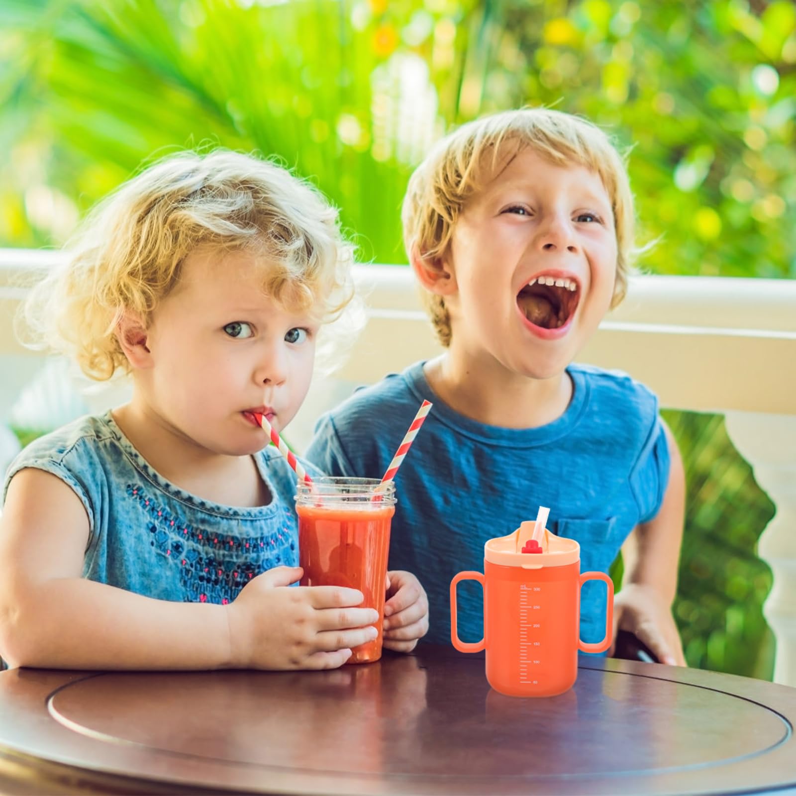 **Spill-Proof Toddler Cups with Straws - BPA-Free Baby Drinking Cups for Kids & Elderly Care - Leak-Proof Sippy Cups for Milk, Juice & Water - Ideal for Home, Travel & Daycare**