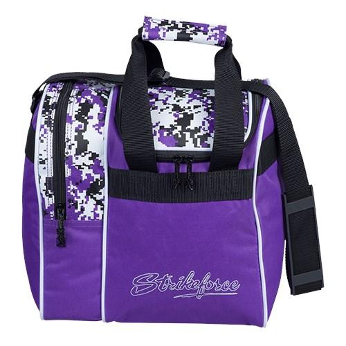 KR Rook Single Tote Purple Digital Camo Bowling Bag - Stylish & Durable for Bowling, Travel, Gym & Everyday Use