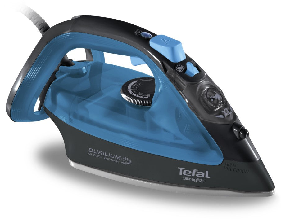 Tefal UltraGlide Airglide FV4093 Steam Iron - User Manual & FAQs | Perfect for Wrinkles, Delicates & Travel | Home & Office Garment Care