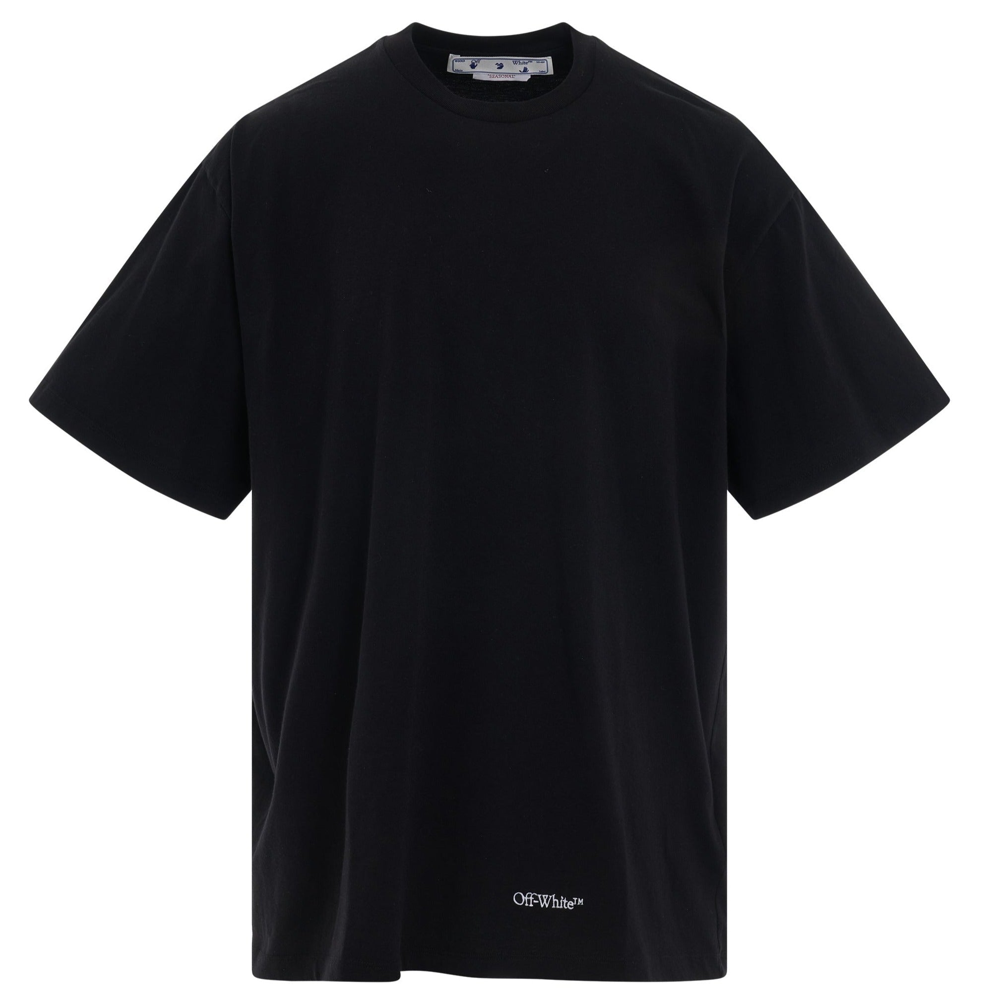 OFF WHITE 23SS SCRIBBLE DIAGONAL OVERSIZED T-SHIRT - Trendy Streetwear Graphic Tee for Men & Women - Perfect for Casual Outfits, Concerts and Urban Fashion