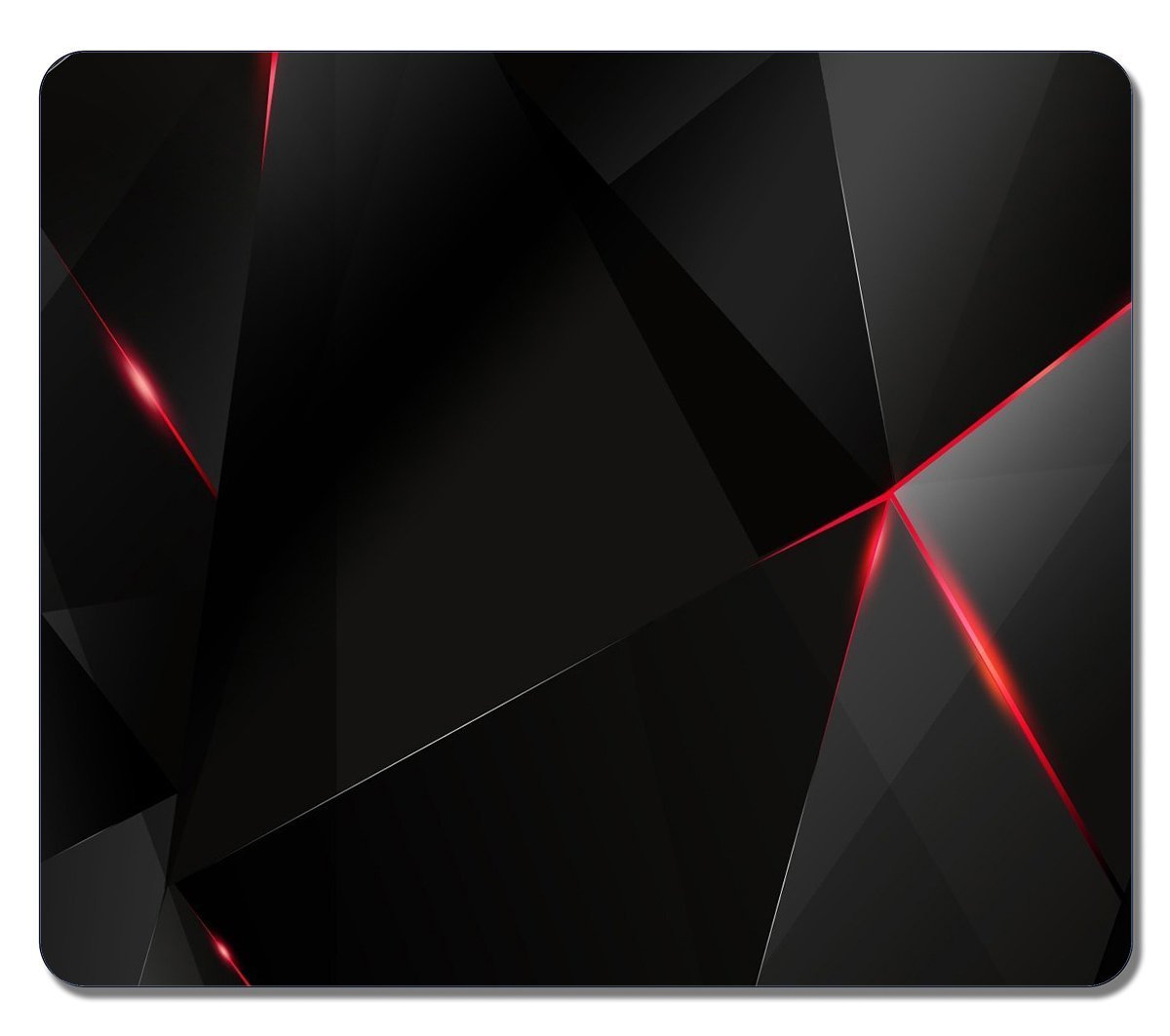 Custom Abstract 07 Black & Red Large Gaming Mouse Pad - Durable Rectangle Mouse Mat for PC, Office & Home Use | Creative Painting Design