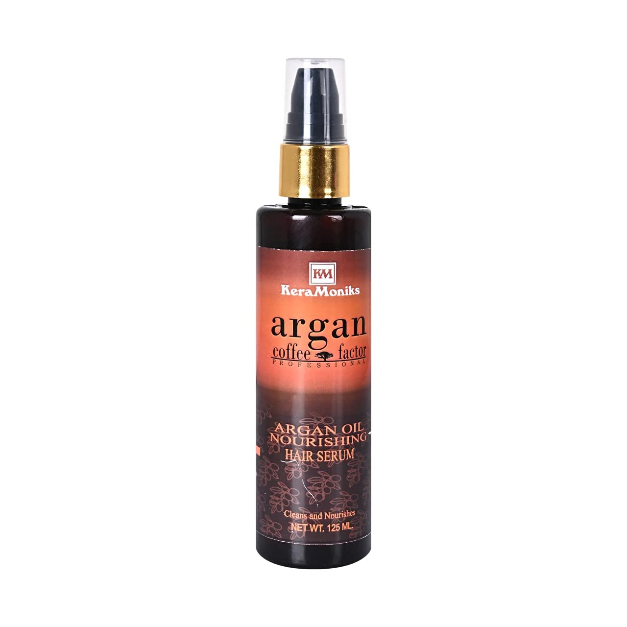 Keramoniks Argan Oil Hair Serum for Frizz Control & Hair Nourishment - 125ml Moroccan Oil Treatment for Dry, Damaged Hair - Perfect for Daily Use & Styling