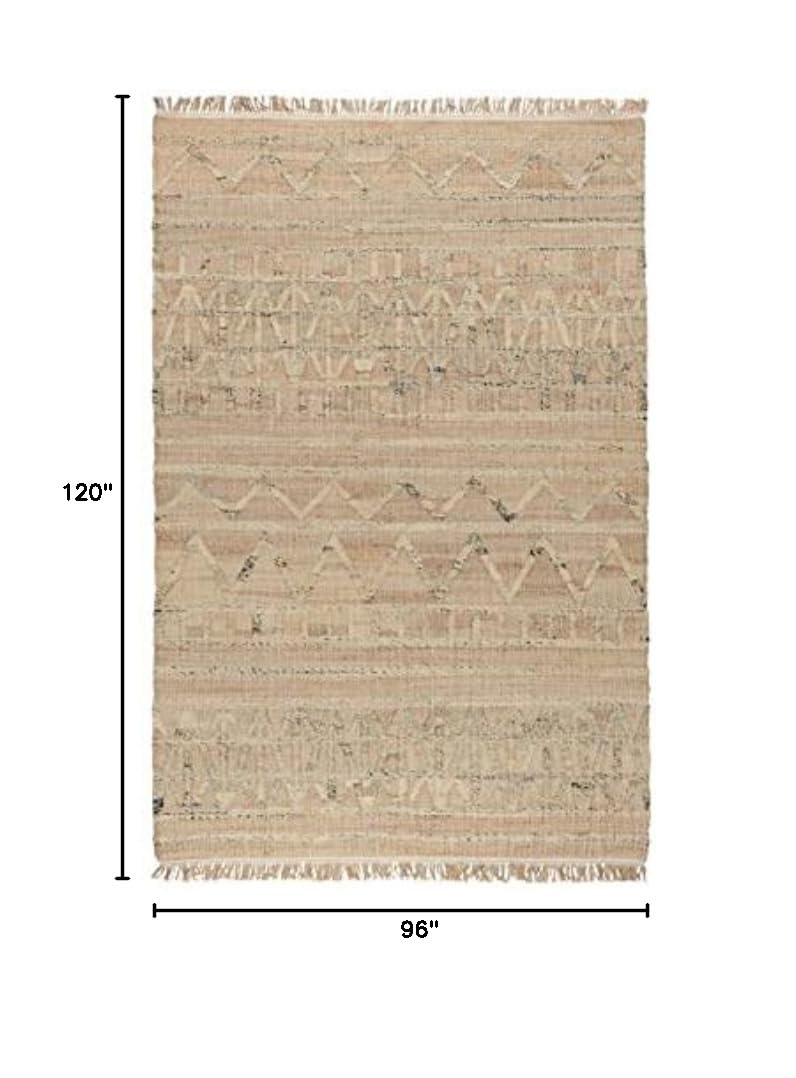 Premium Kosas Home Megan Area Rug 8' x 10' - Soft Natural Fiber Rug for Bedroom, Living Room & Kitchen - Cozy Home Decor & Floor Protection