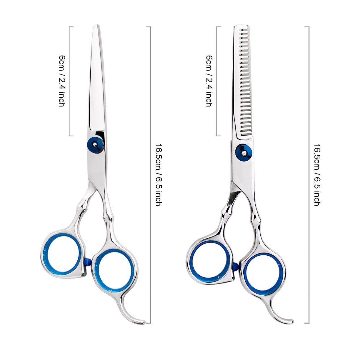 Professional Hair Cutting Kit for Men & Women - Barber & Salon Quality Haircut Scissors, Thinning Shears with Comb & Case | Perfect for Home Haircuts, DIY Styling & Professional Grooming