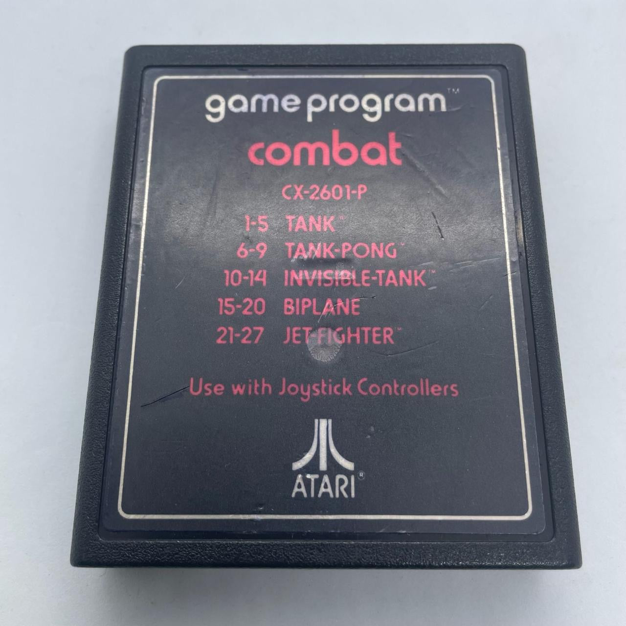 Original Atari 2600 Combat Game Cartridge - PAL Version for Classic Gaming | Retro Console Accessory for Vintage Game Collectors