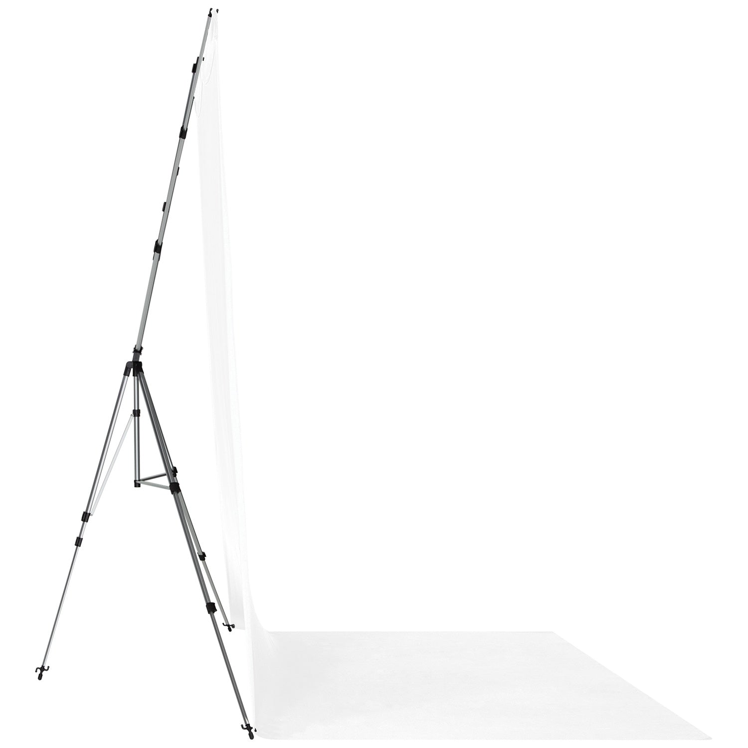 X Drop Pro Wrinkle Resistant Sweep Backdrop Kit - High Key White (8' x 13') - Perfect for Photography Studio, Video Shoot Background, and Professional Portrait Sessions