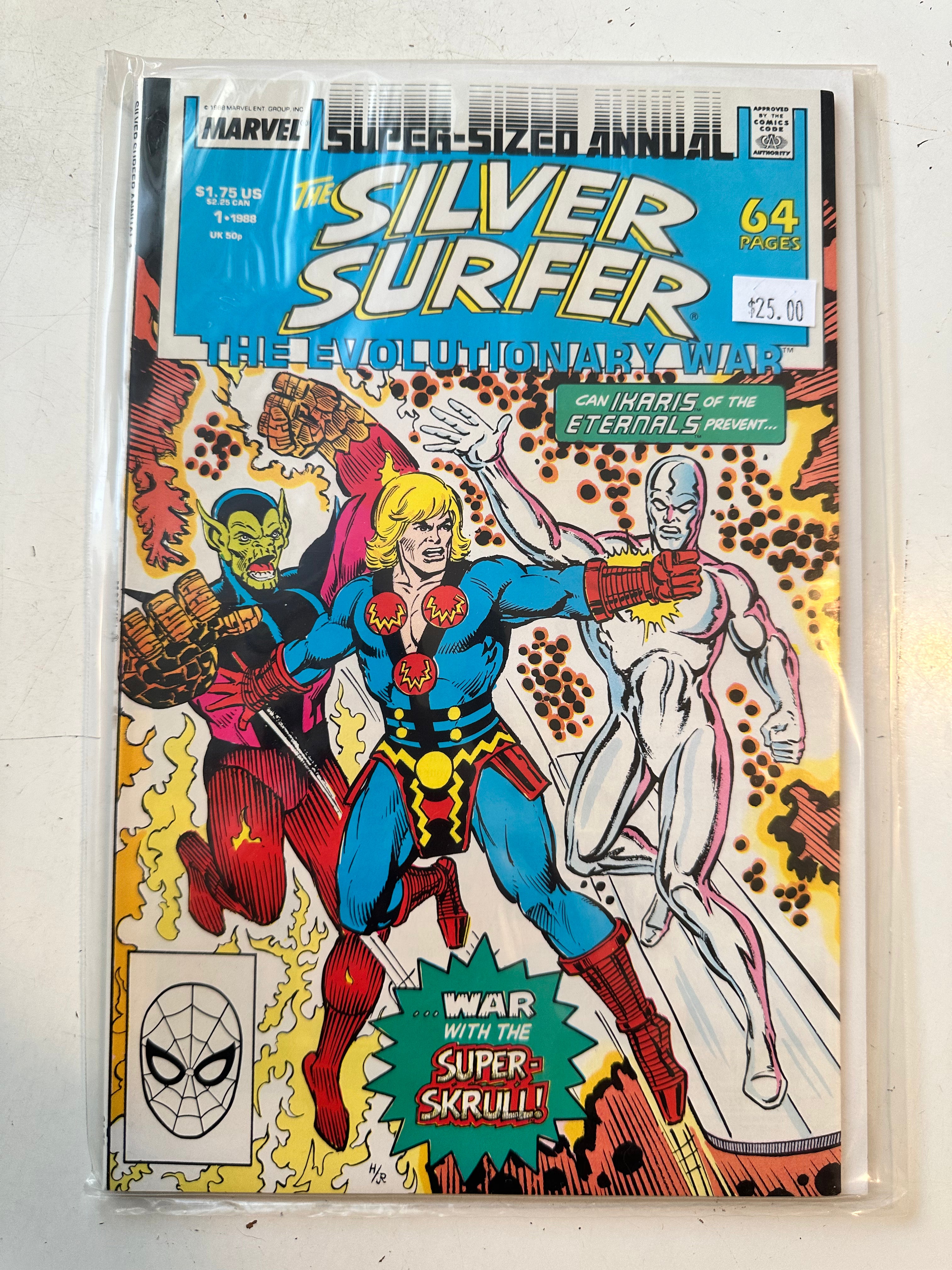 Silver Surfer Super Size Annual VF Comic #1 - Rare Marvel Collectible for Display & Investment | Perfect for Comic Book Enthusiasts & Collectors
